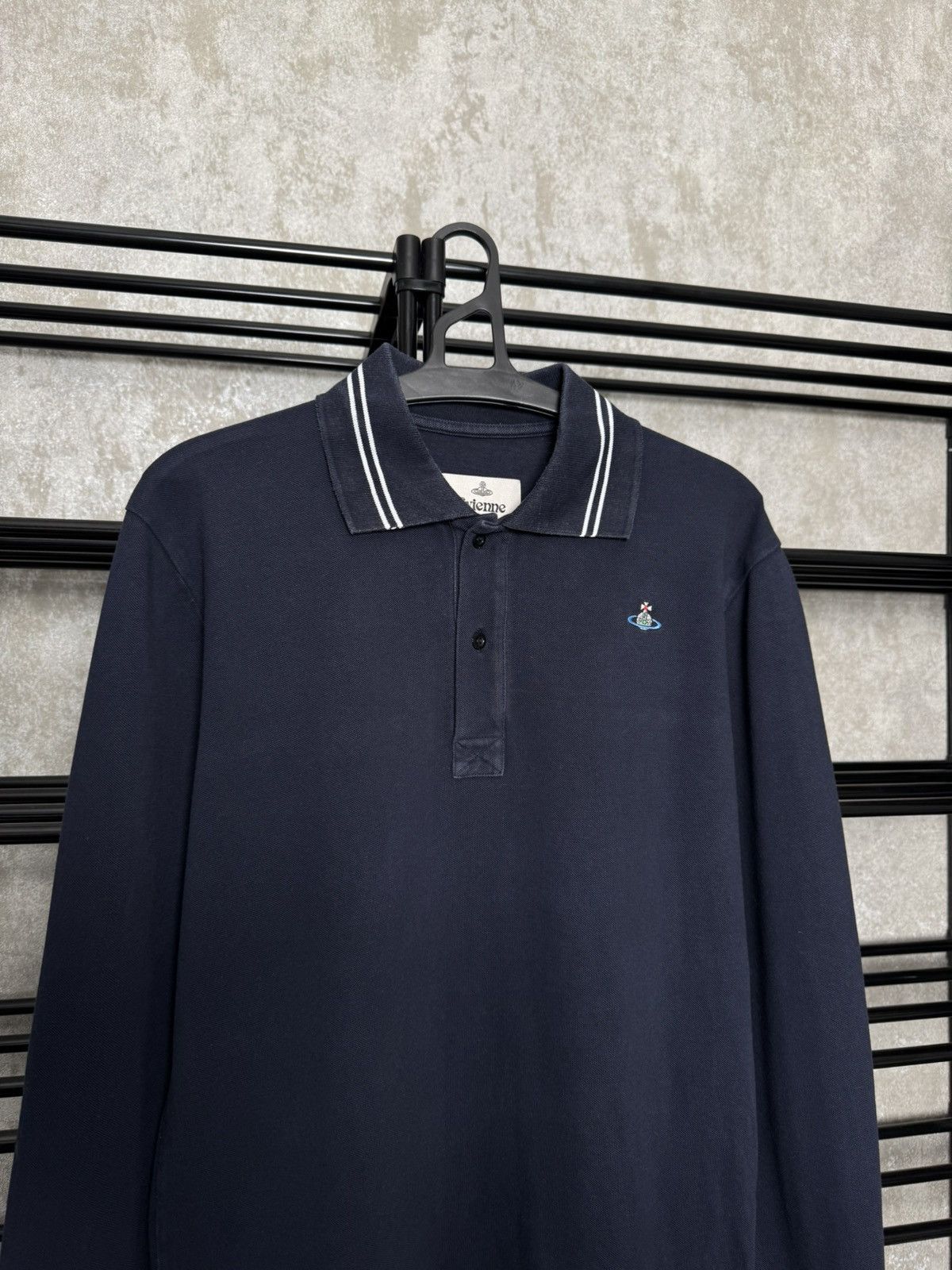 Vivienne Westwood Vintage long-sleeved polo shirt Vivienne Westwood Size US M / EU 48-50 / 2 - 2 Thumbnail