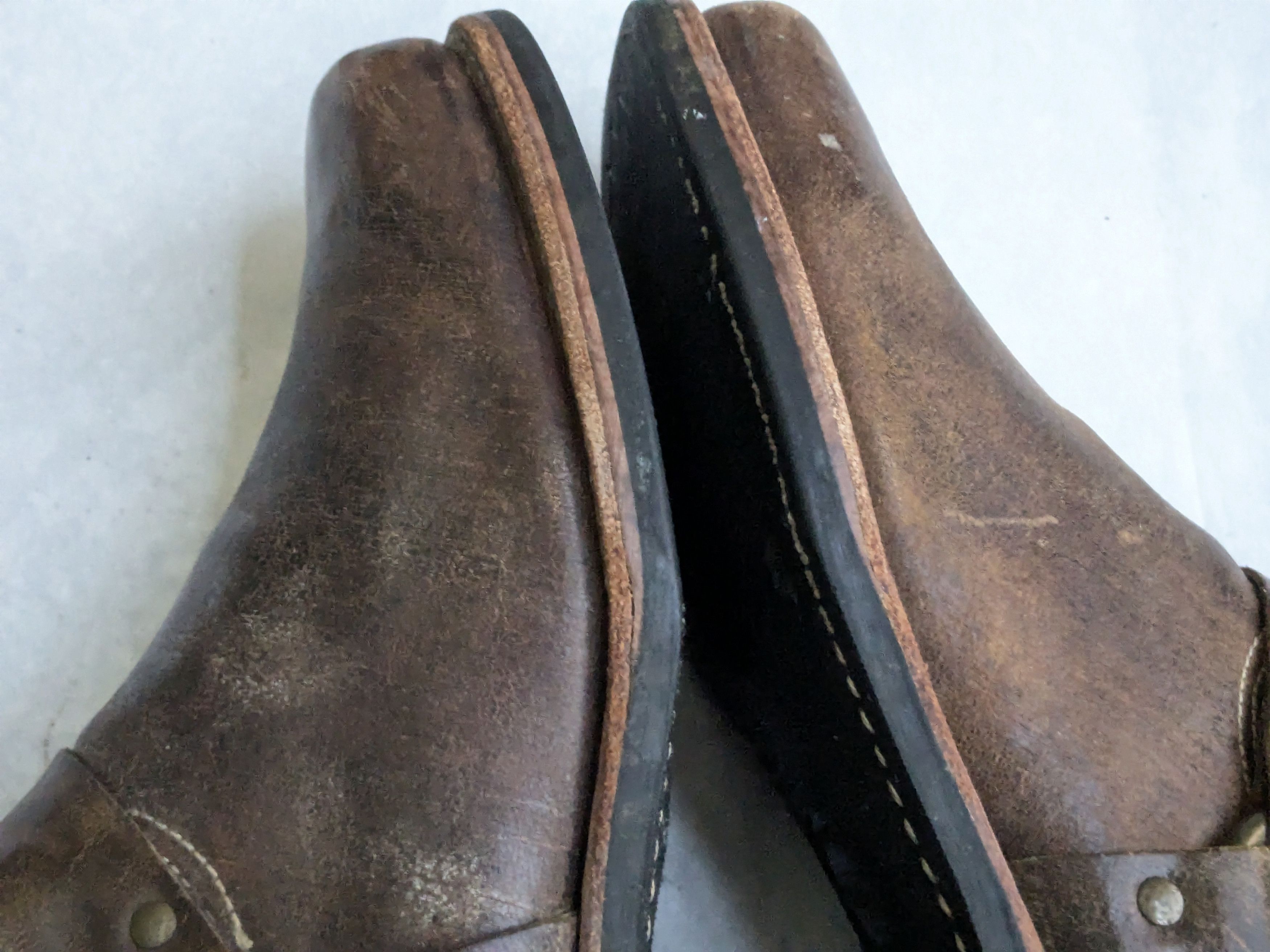 Frye Frye Harness Boots Brown 12 M Leather Size US 12 / EU 45 - 8 Thumbnail