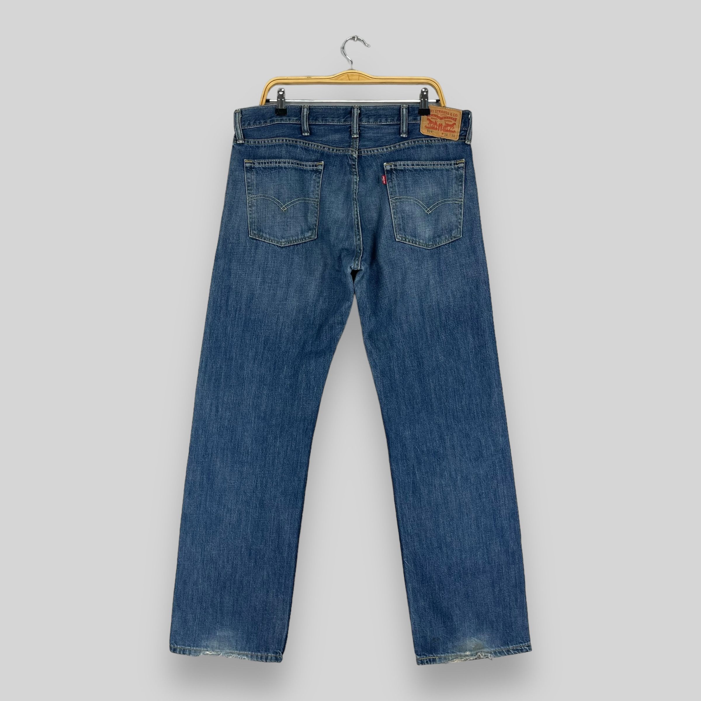 Levi's × Vintage Size 38 Vintage Levis 514 Distressed Slim Straight Jeans Size US 38 / EU 54 - 8 Thumbnail