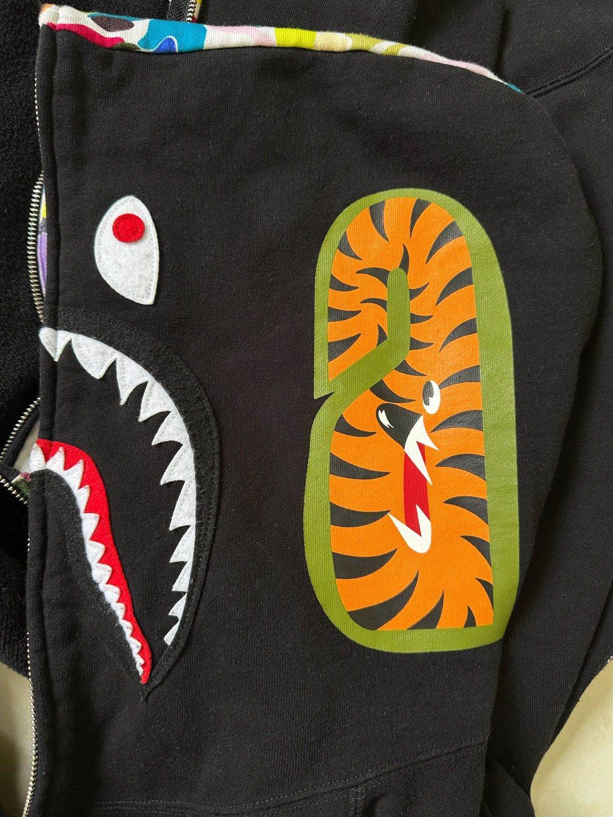 Bape Bape Shark NYC Multi Camo Logo Jacket Size US L / EU 52-54 / 3 - 6 Thumbnail