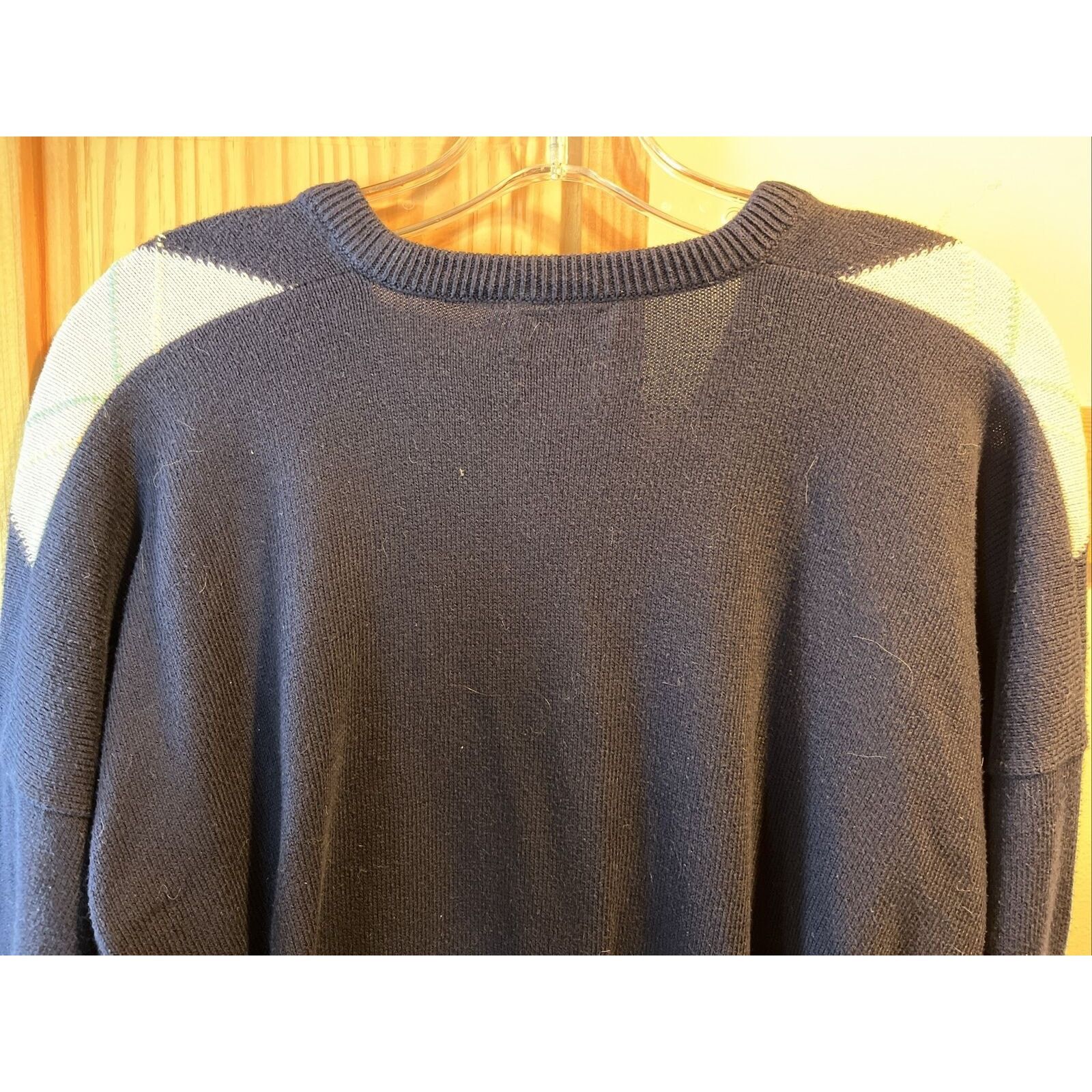Brooks Brothers Brooks Brothers Vintage 44 Navy Blue Argyle Cotton Sweater Size US L / EU 52-54 / 3 - 8 Thumbnail