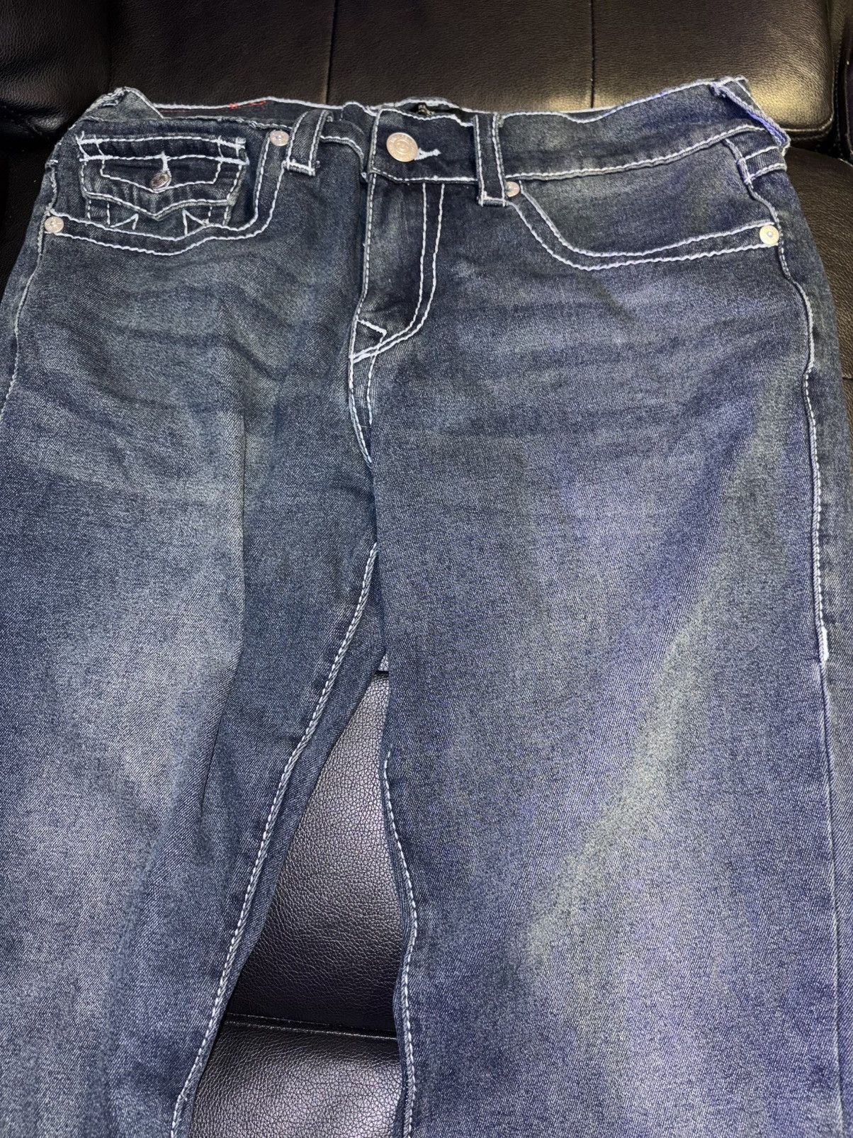 True Religion True Religion White Stitch Vintage Size US 34 / EU 50 - 2 Thumbnail