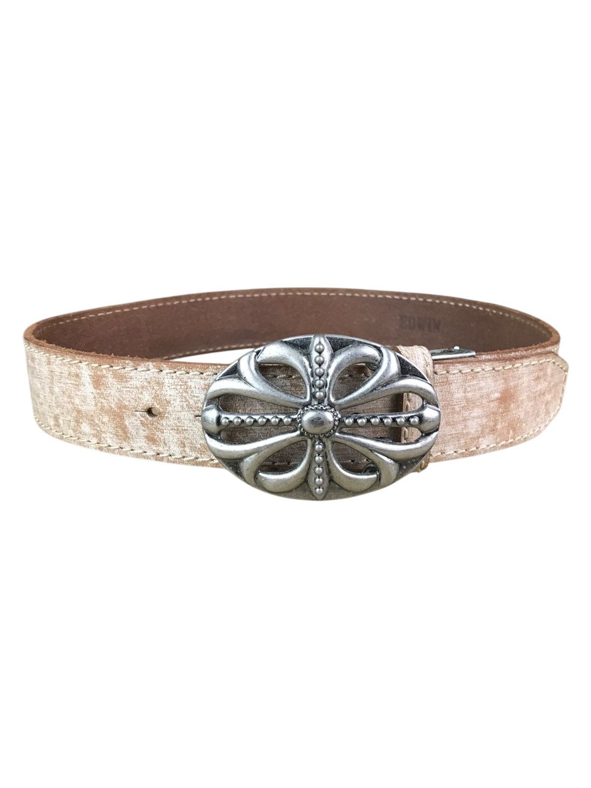 Edwin × Japanese Brand EDWIN CROSS LEATHER WAIST BELT INSPIRED CHROME HEARTS Size ONE SIZE - 1 Thumbnail