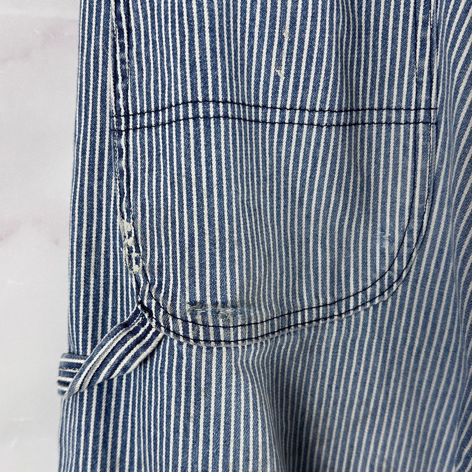Vintage Sean Wotherspoon SWJP Hickory Stripe Carpenter Pants Size US 36 / EU 52 - 10 Thumbnail