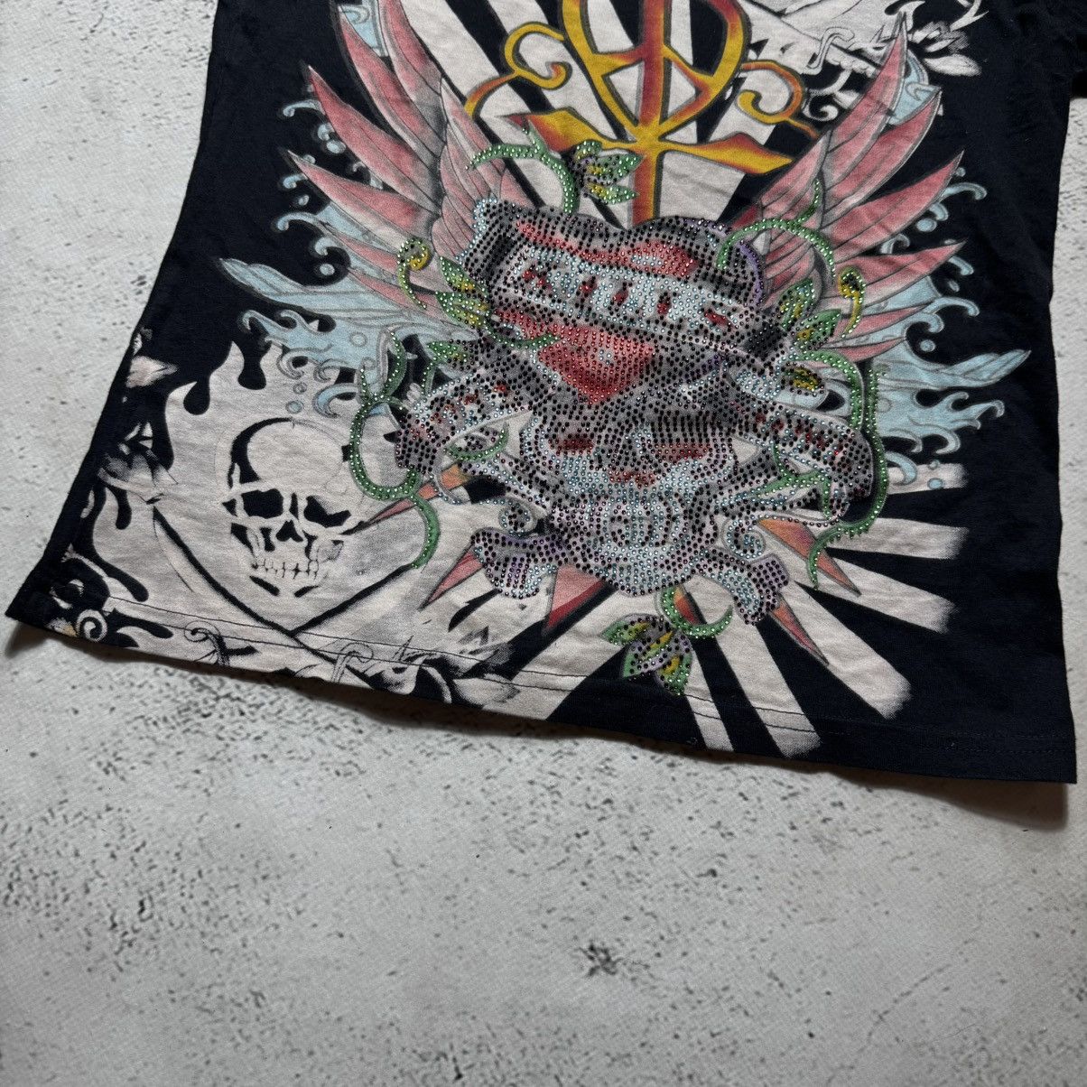 Ed Hardy vintage y2k ed hardy big skeleton t shirt affliction Size M / US 6-8 / IT 42-44 - 3 Thumbnail