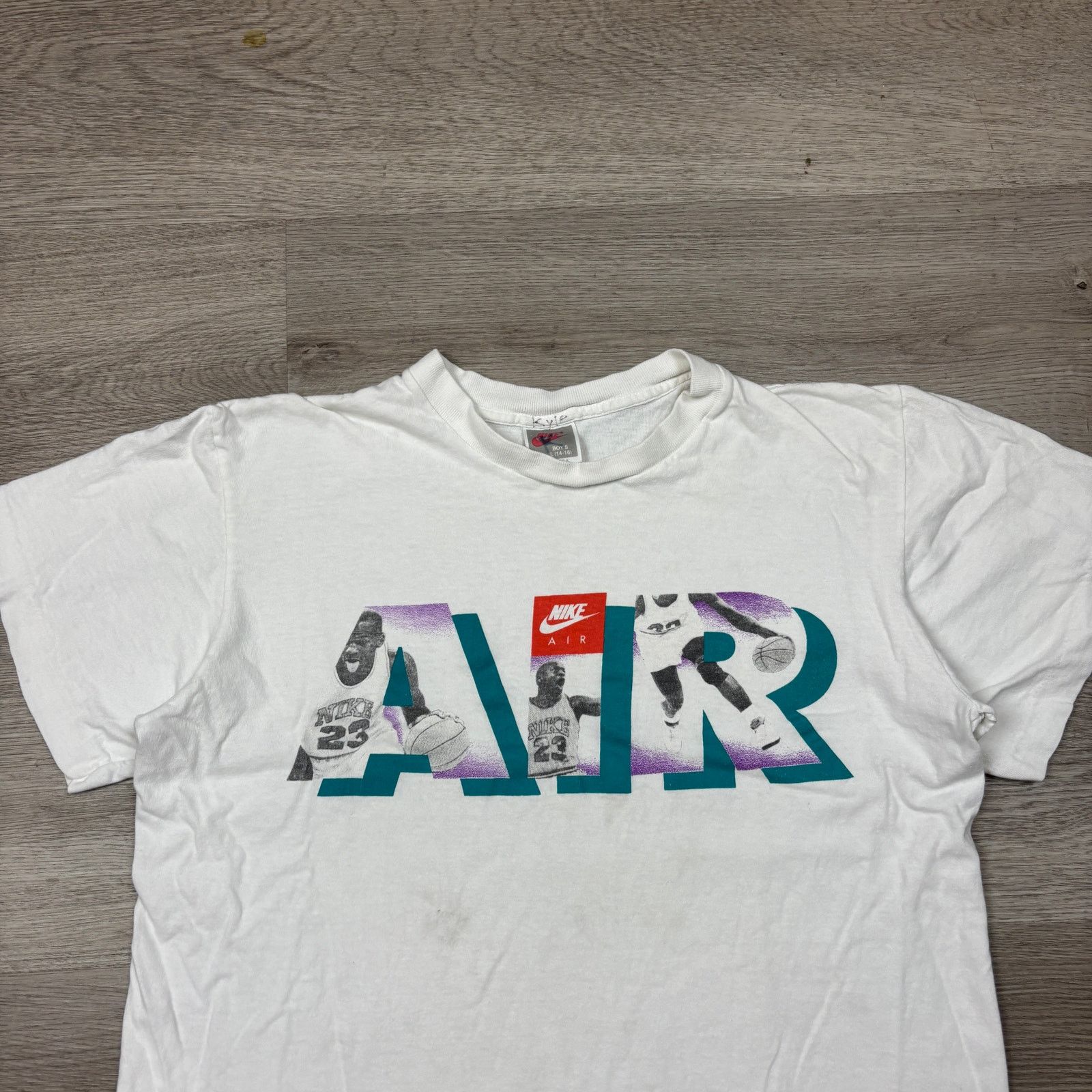 Nike Vintage 90s Nike Air Jordan T Shirt Men's Medium Boxy Size US M / EU 48-50 / 2 - 2 Thumbnail