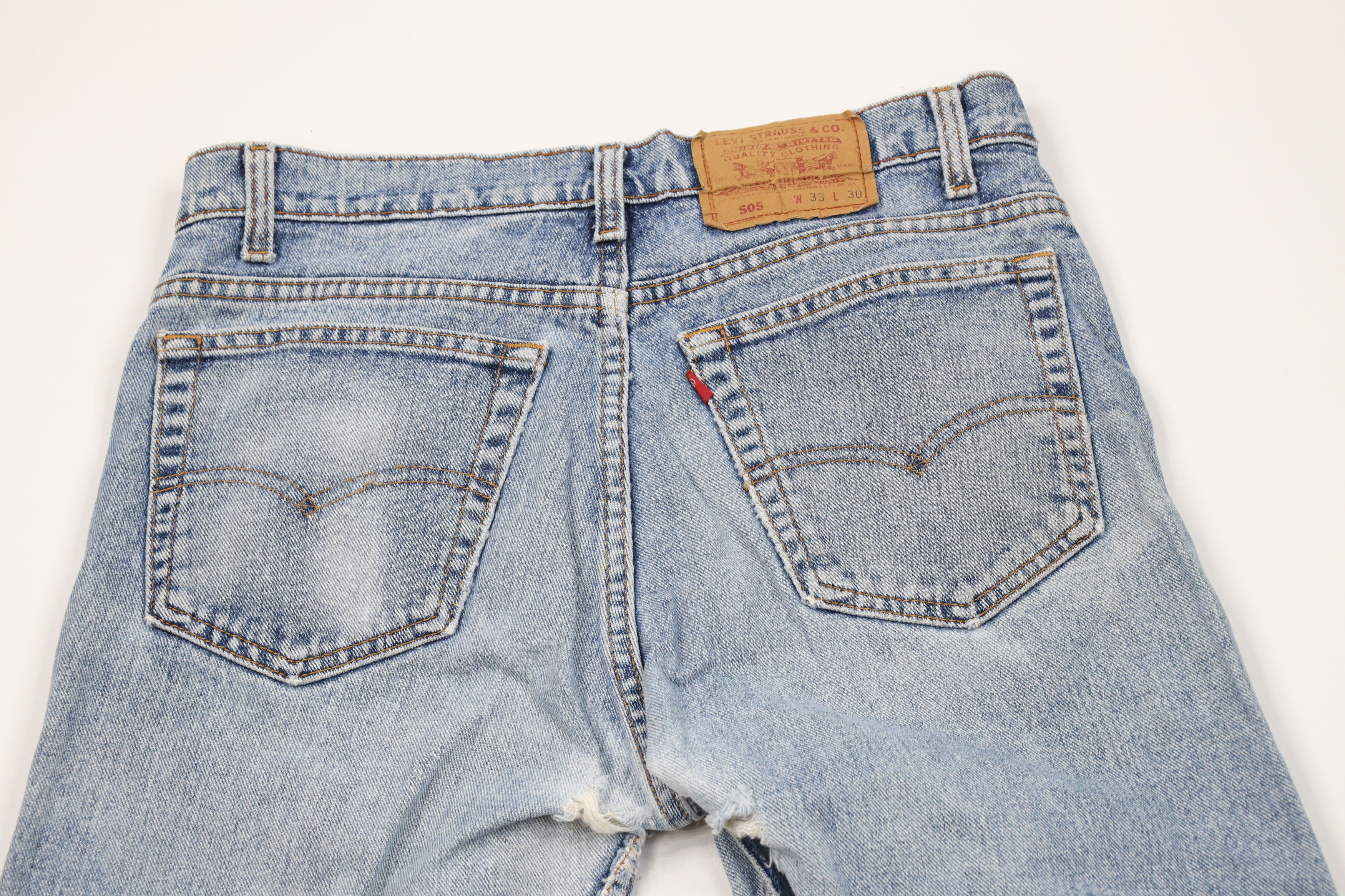 Levi's Vintage 90s Levis 505 Regular Straight Leg Jeans Blue USA Size US 32 / EU 48 - 12 Thumbnail