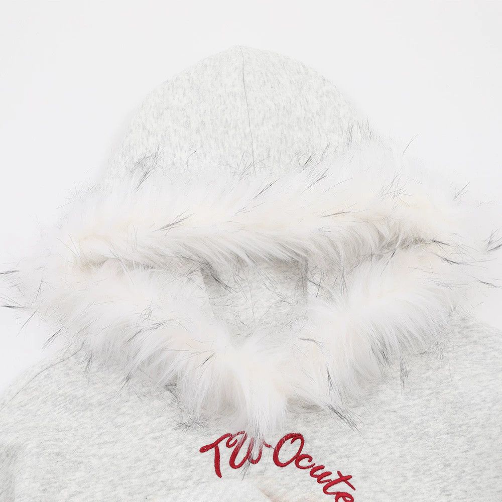 Vintage American style trendy men's puppy print loose casual hoodie Size US M / EU 48-50 / 2 - 3 Thumbnail