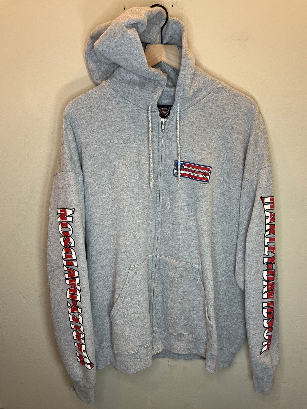 Harley Davidson *RARE* Vintage 90’s Harley Davidson San Francisco Zip Hoodie Size US XXL / EU 58 / 5 - 1 Thumbnail