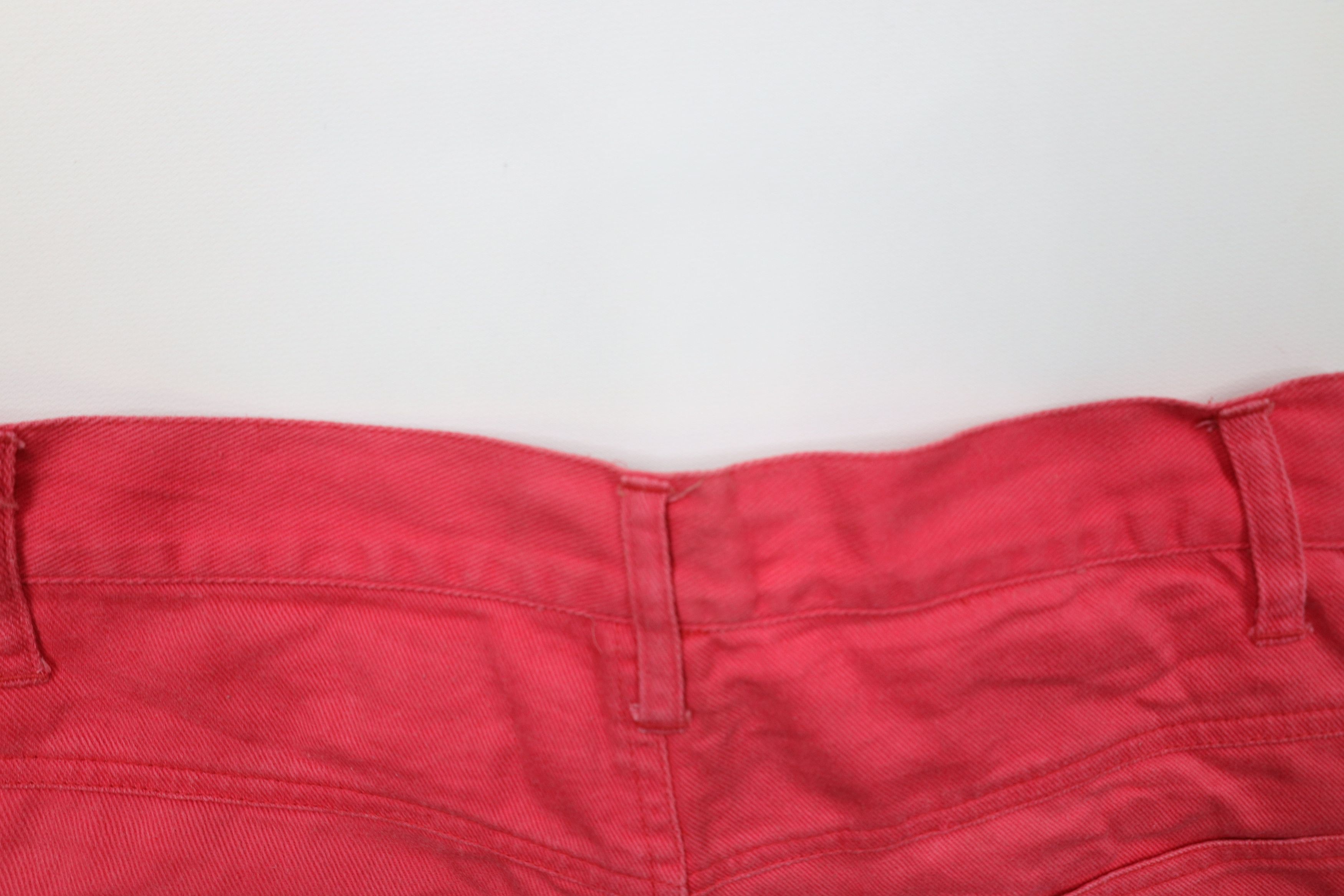 Vintage Vintage 90s Streetwear Cuffed Denim Jean Shorts Jorts Pink Size 32" / US 10 / IT 46 - 13 Thumbnail