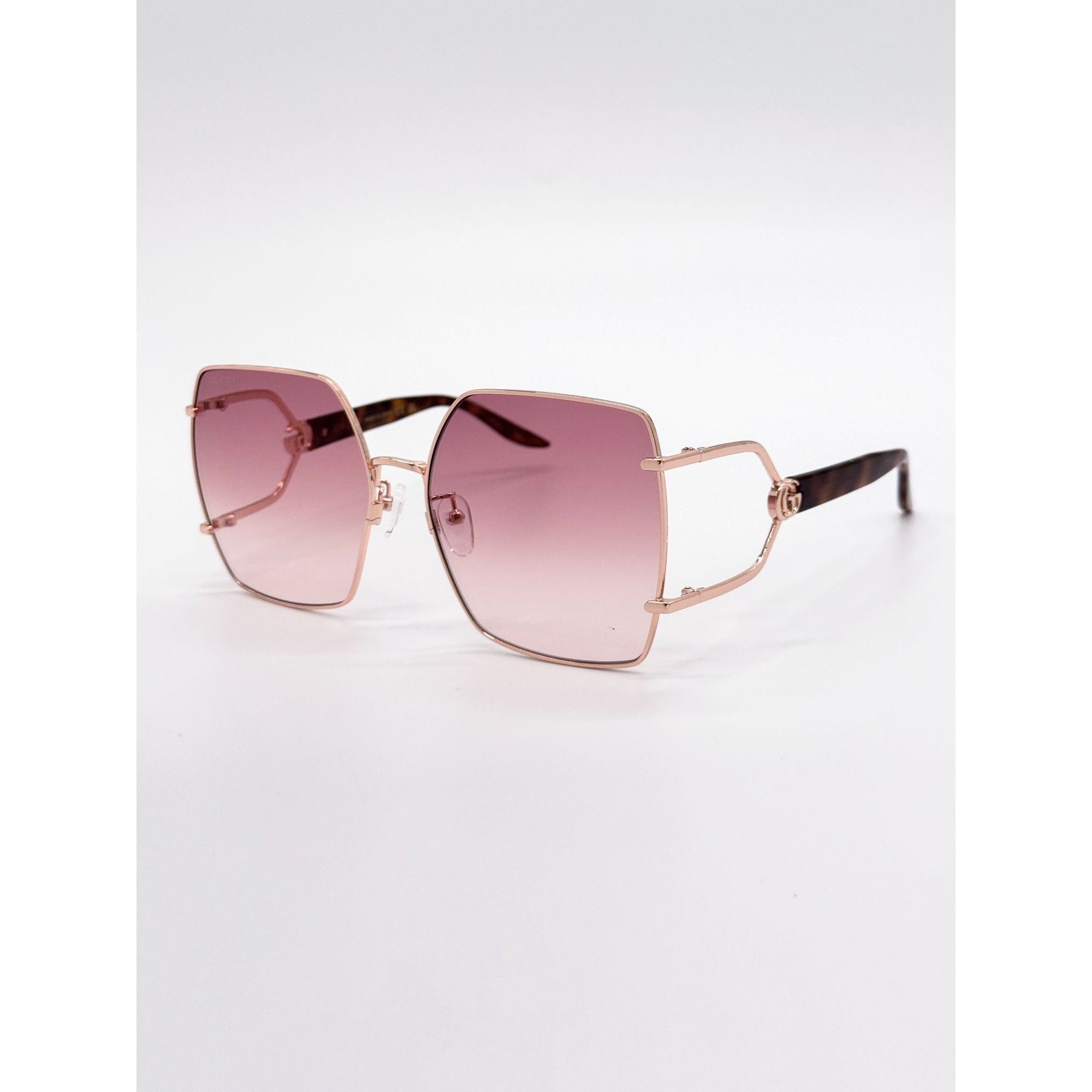 Gucci NEW GUCCI SUNGLASSES GG1564SA 004 GOLD/PINK OVERSIZED WOMEN Size ONE SIZE - 3 Thumbnail