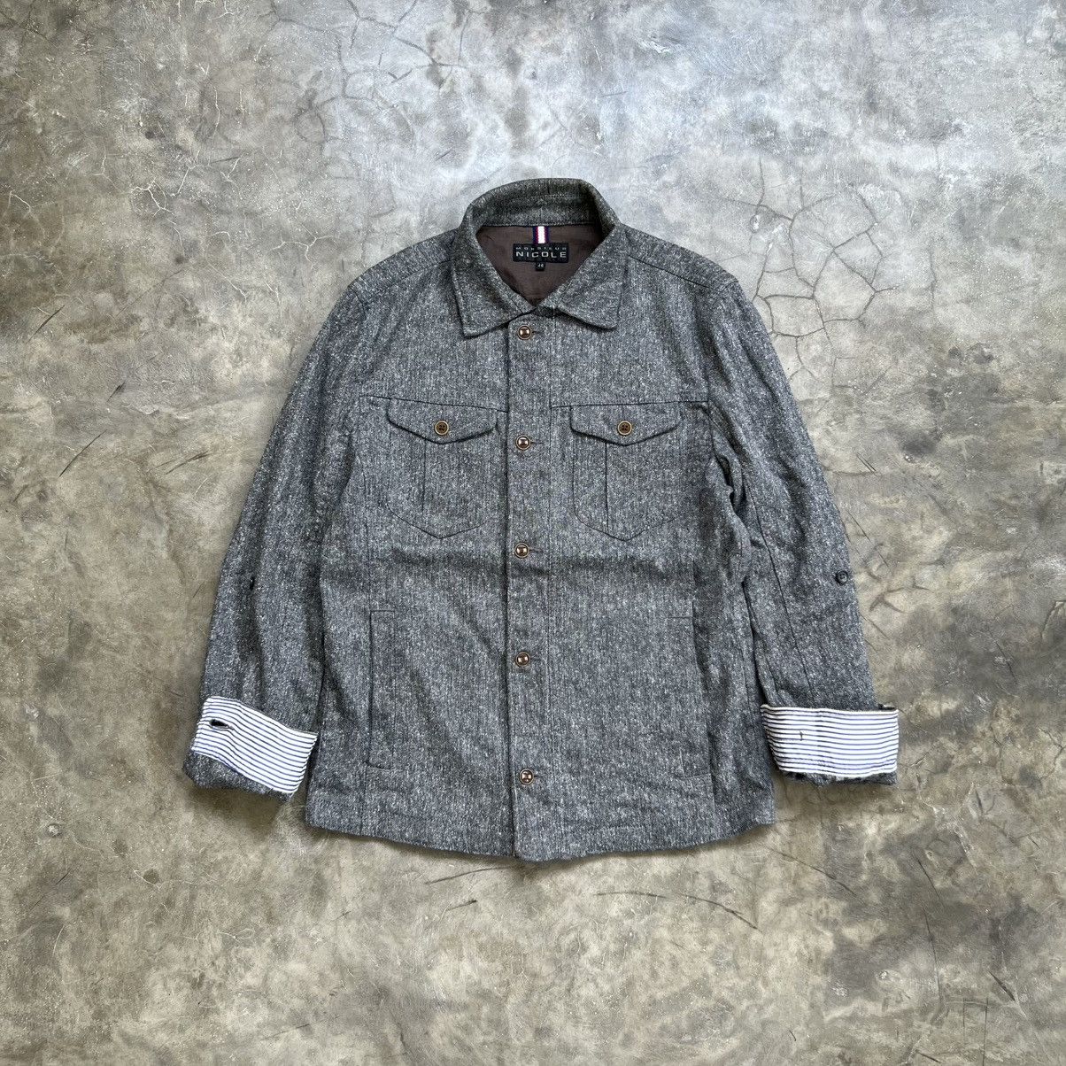 Nicole Club 2000s Nicole Club Vkei Style Outer Wool Button up Jacket Size US M / EU 48-50 / 2 - 2 Thumbnail