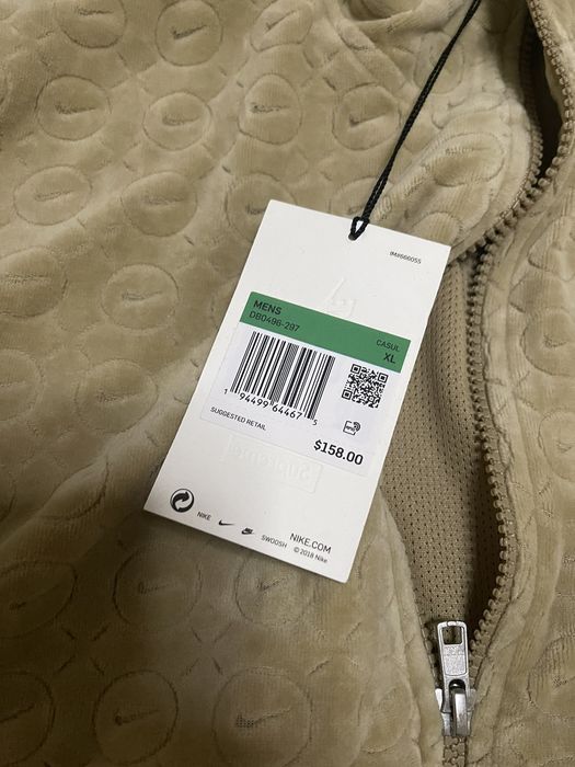 Supreme Supreme nike velour Track Jacket tan dswt