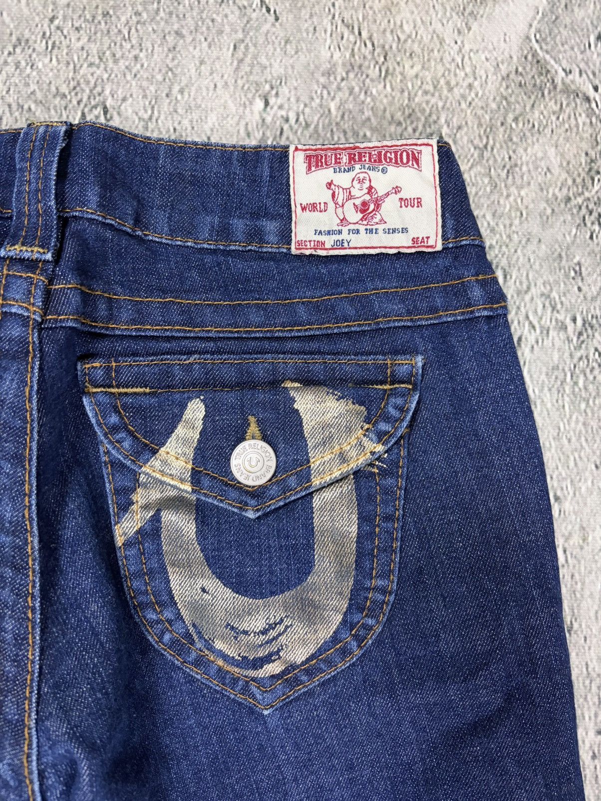 True Religion True Religion jeans Flared bootcut navy silver blue painted Size 28" / US 6 / IT 42 - 3 Thumbnail