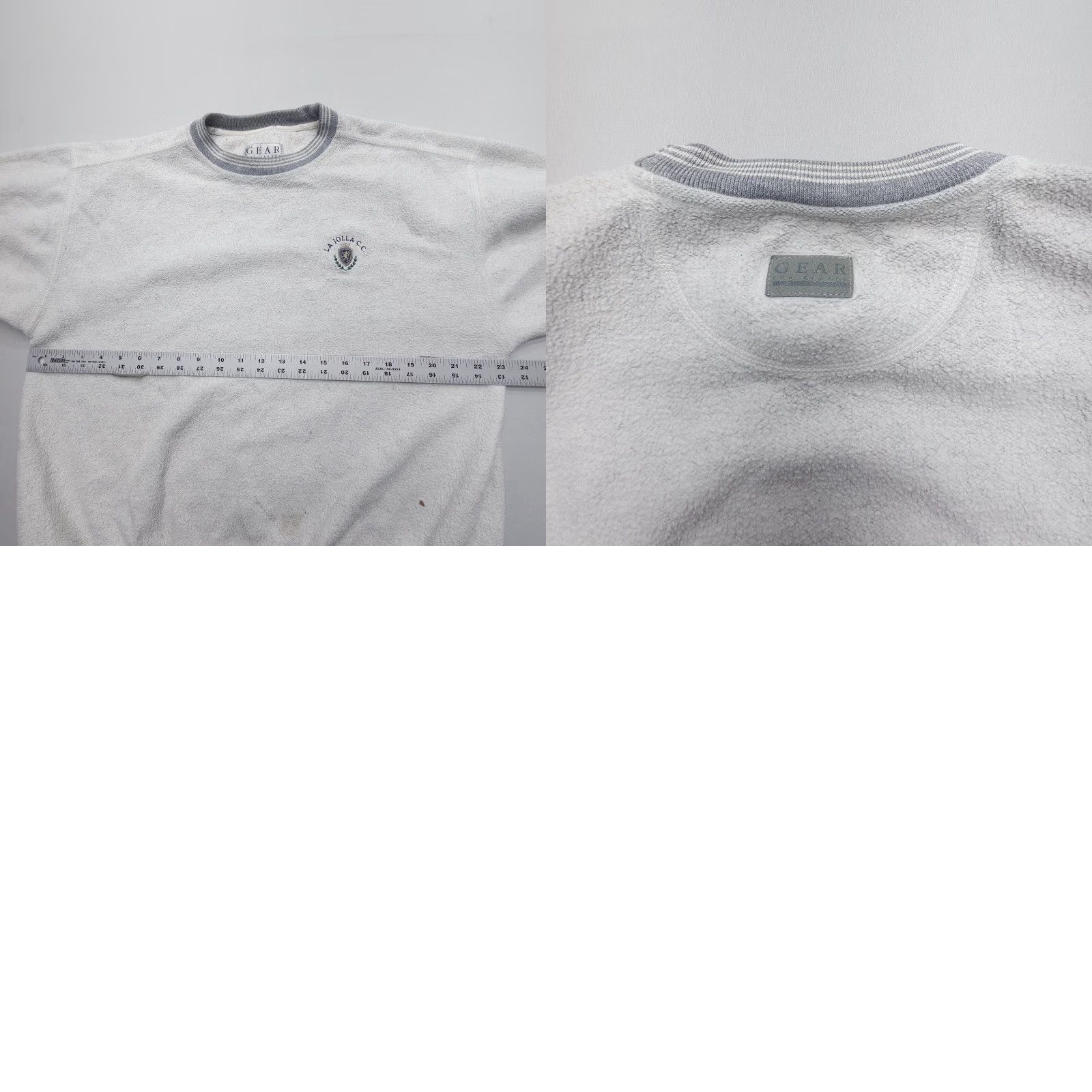 Vintage Vintage Gear For Sports La Jolla CC Sweatshirt Mens Medium 90s College Stains Size US M / EU 48-50 / 2 - 9 Thumbnail