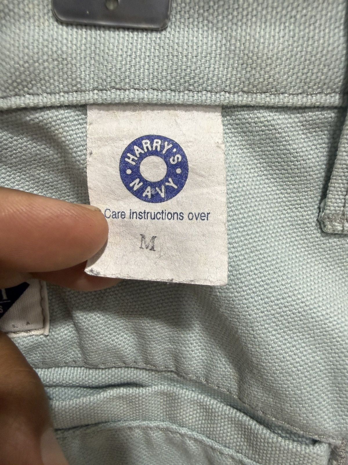 Post Overalls Vintage Post O’Alls Pantograph Work Pant Light Blue Canvas Size US 31 - 8 Thumbnail