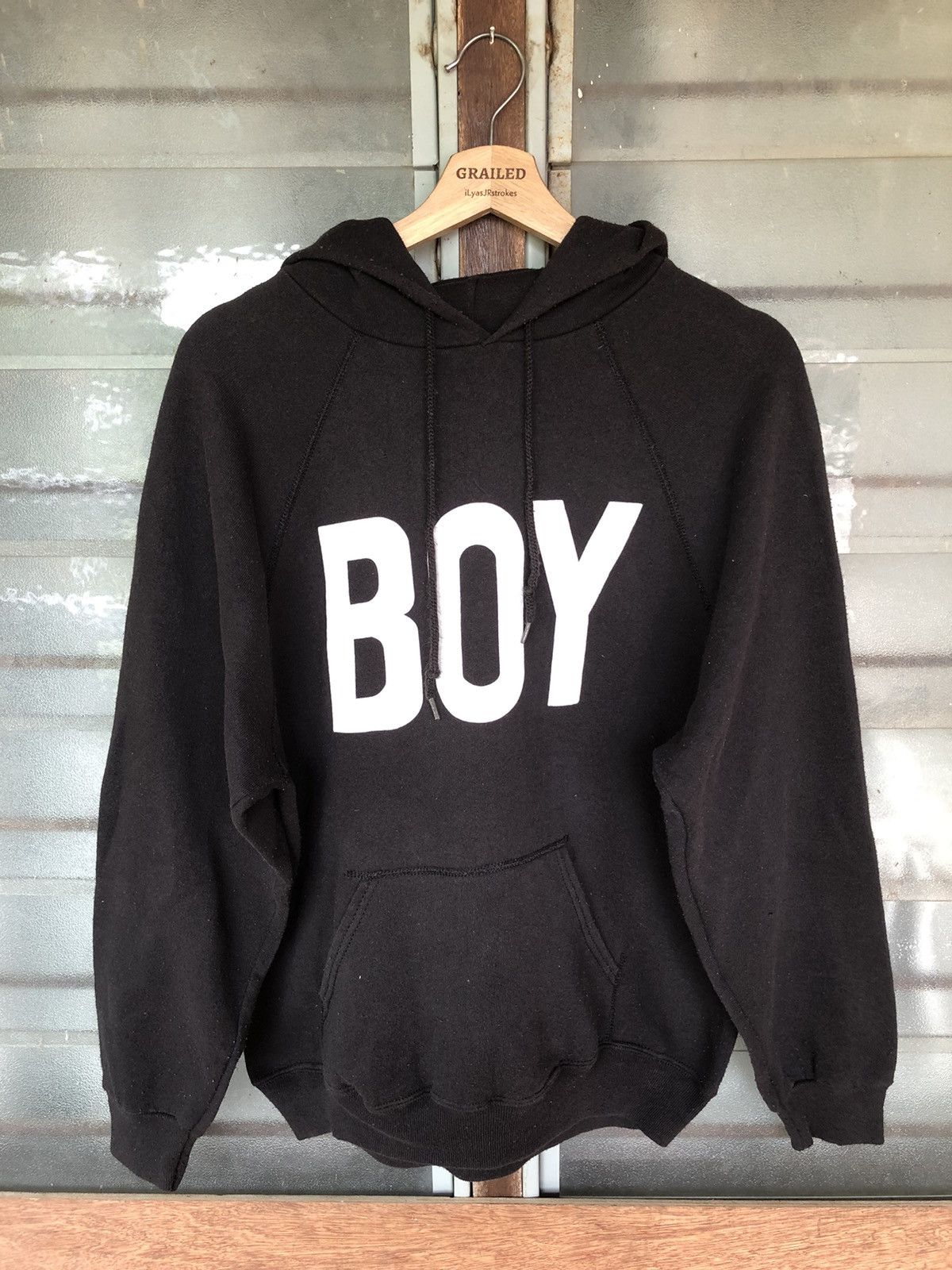 Boy London Vintage 90's Boy London Hoodie Size US L / EU 52-54 / 3 - 5 Thumbnail
