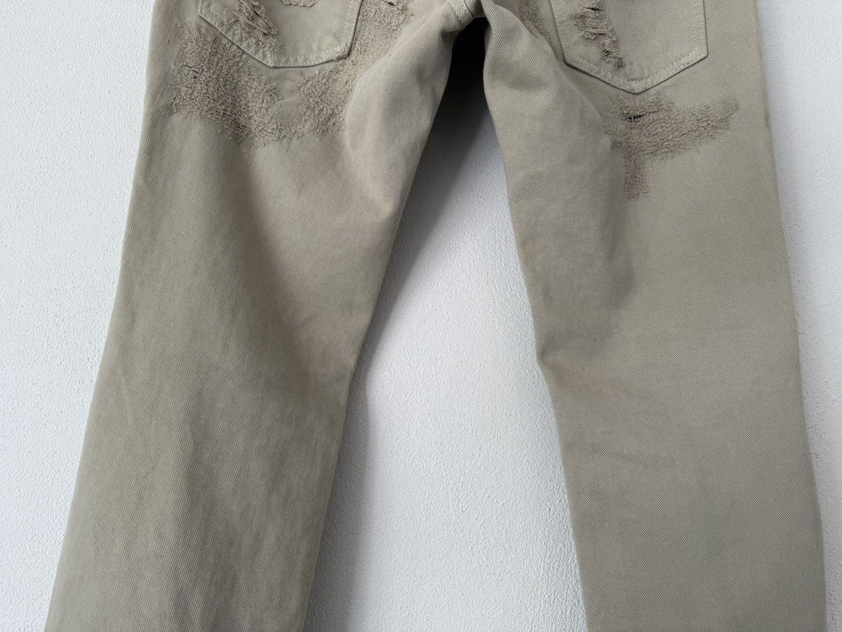 Dolce & Gabbana Destroyed Beige Denim with Frayed Hem Size US 32 / EU 48 - 15 Thumbnail