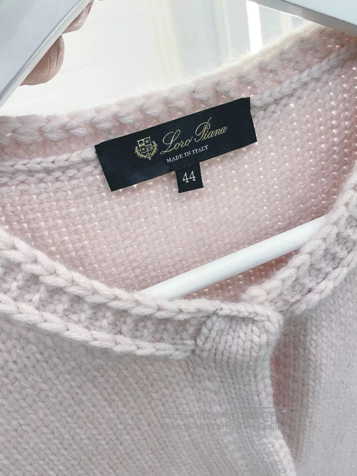 Loro Piana pale pink knit cardigan with vest. Size US L / EU 52-54 / 3 - 8 Thumbnail