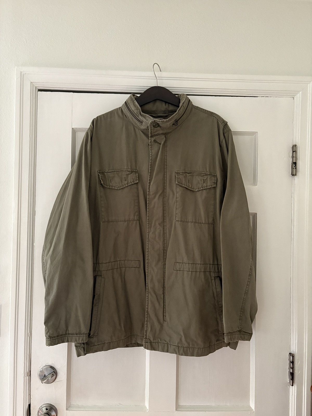 Vintage Military Fatigue Jacket M-65 Olive Size US XXL / EU 58 / 5 - 1 Thumbnail