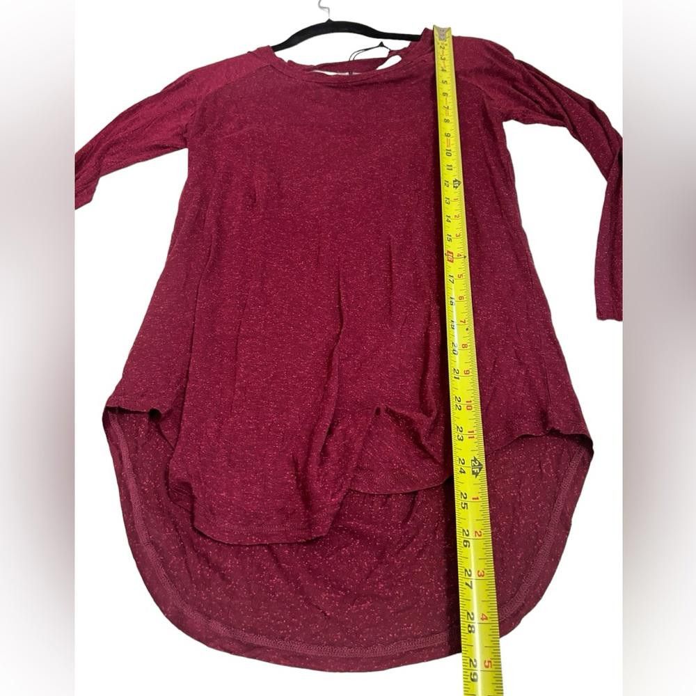 Chase Authentics Chaser l NWT Maroon Open Back Long Sleeve Top Small Size S / US 4 / IT 40 - 3 Thumbnail