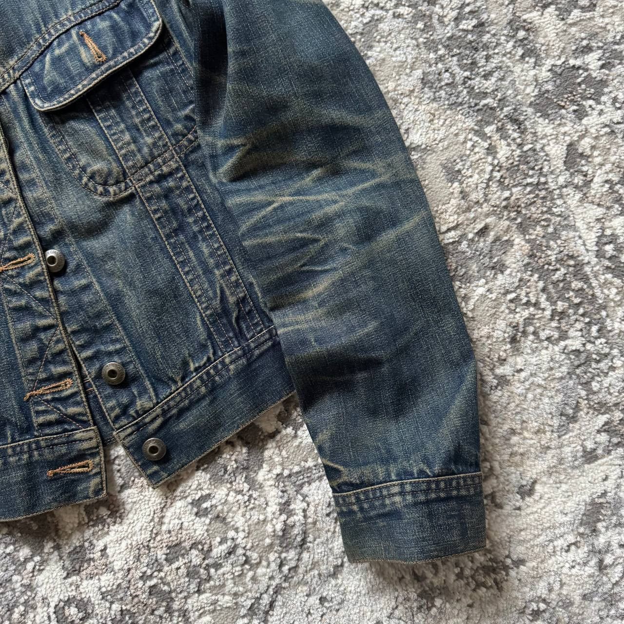 Hysteric Glamour Crazy Faded Cropped Washed Disress Denim Trucker Jakcet Size US M / EU 48-50 / 2 - 6 Thumbnail
