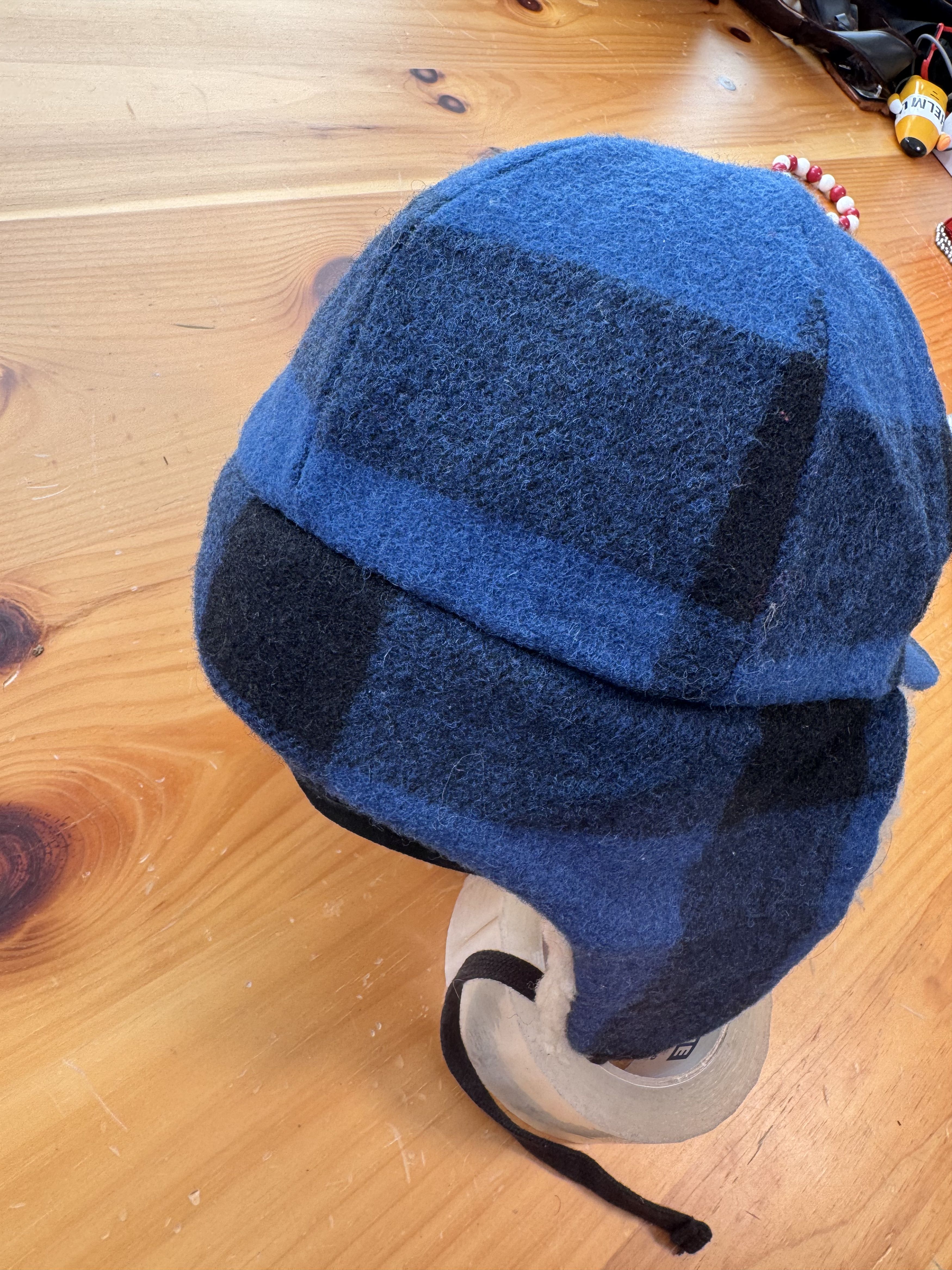 Number (N)ine Number Nine AW 05 High Streets Runway Plaid ear hat beanie Size ONE SIZE - 4 Thumbnail