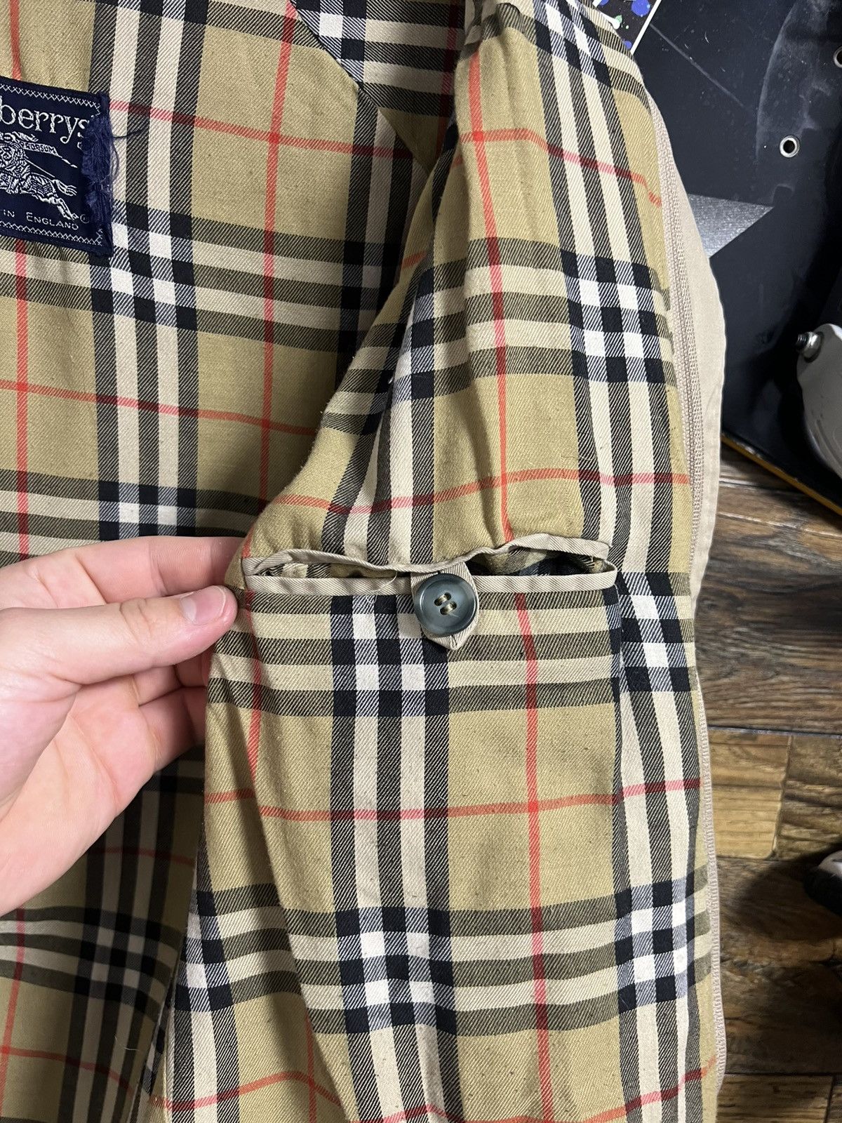 Burberry Vintage Burberrys England Men's Beige Nova Check Jacket Size US M / EU 48-50 / 2 - 11 Thumbnail