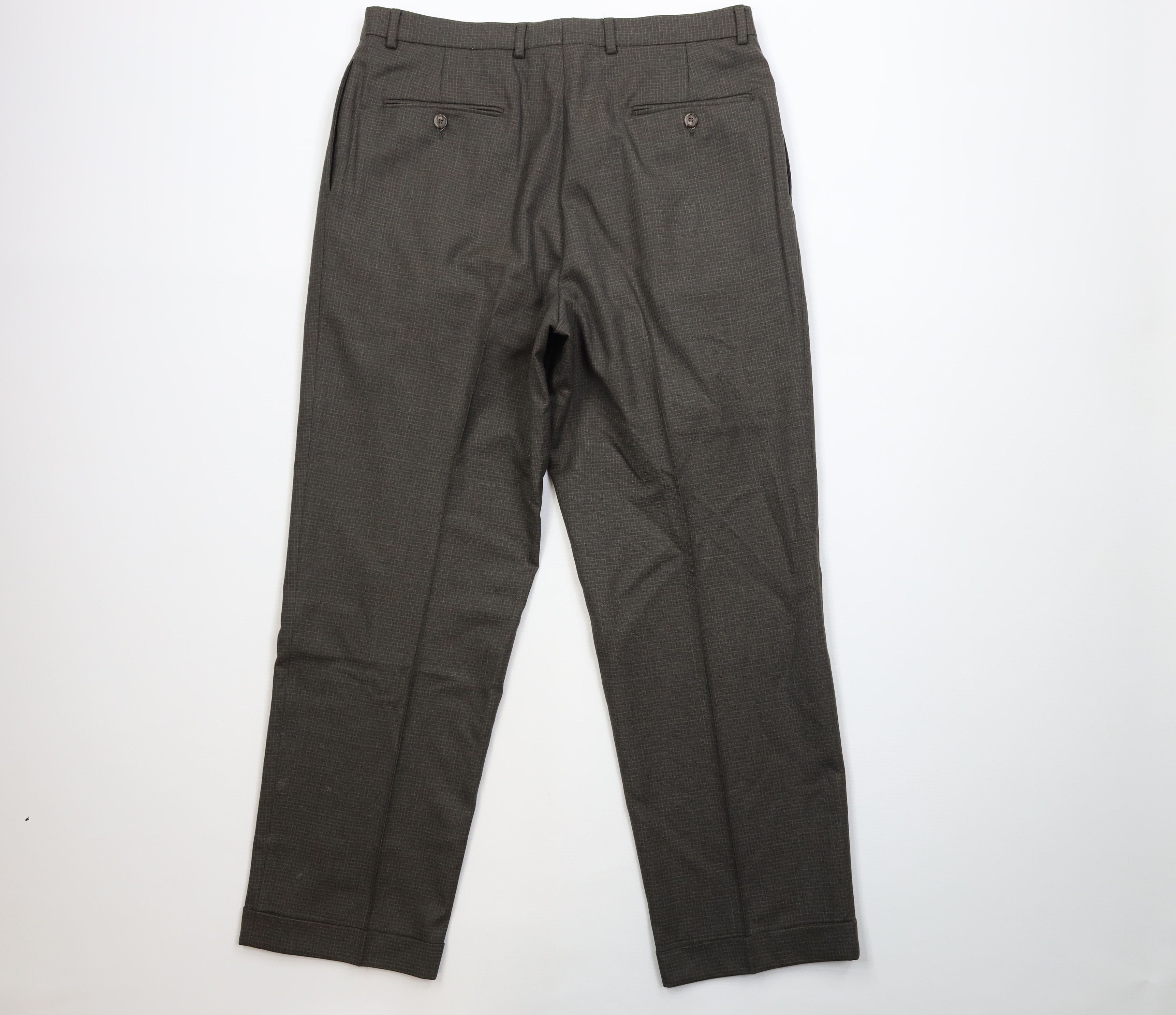Vintage Vintage 90s Streetwear Wool Knit Wide Leg Chino Pants Size US 34 / EU 50 - 12 Thumbnail