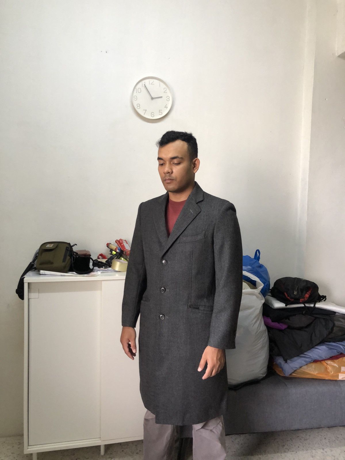 Luxurys❗️Loro Piana x Le Chic Single Breasted Wool Long Coat