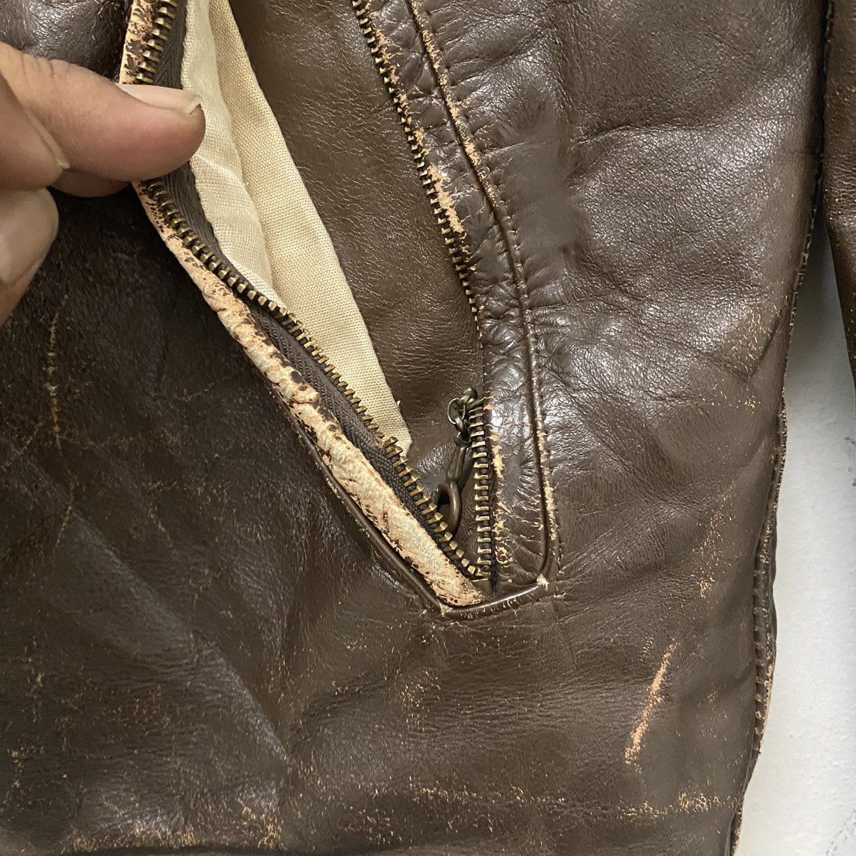 Genuine Leather ✨50s Motorcycle biker leather jacket size 38 Size US S / EU 44-46 / 1 - 8 Thumbnail