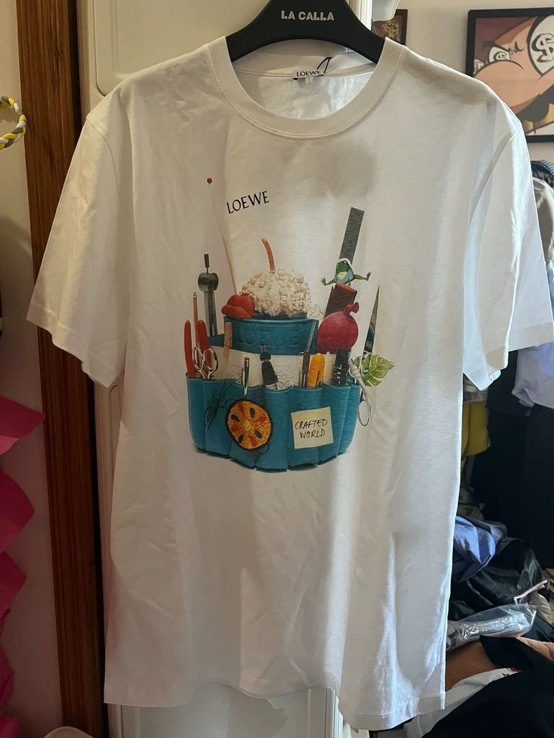 Loewe loewe white short sleeves 2504-Nextarrow Size US S / EU 44-46 / 1 - 1 Thumbnail