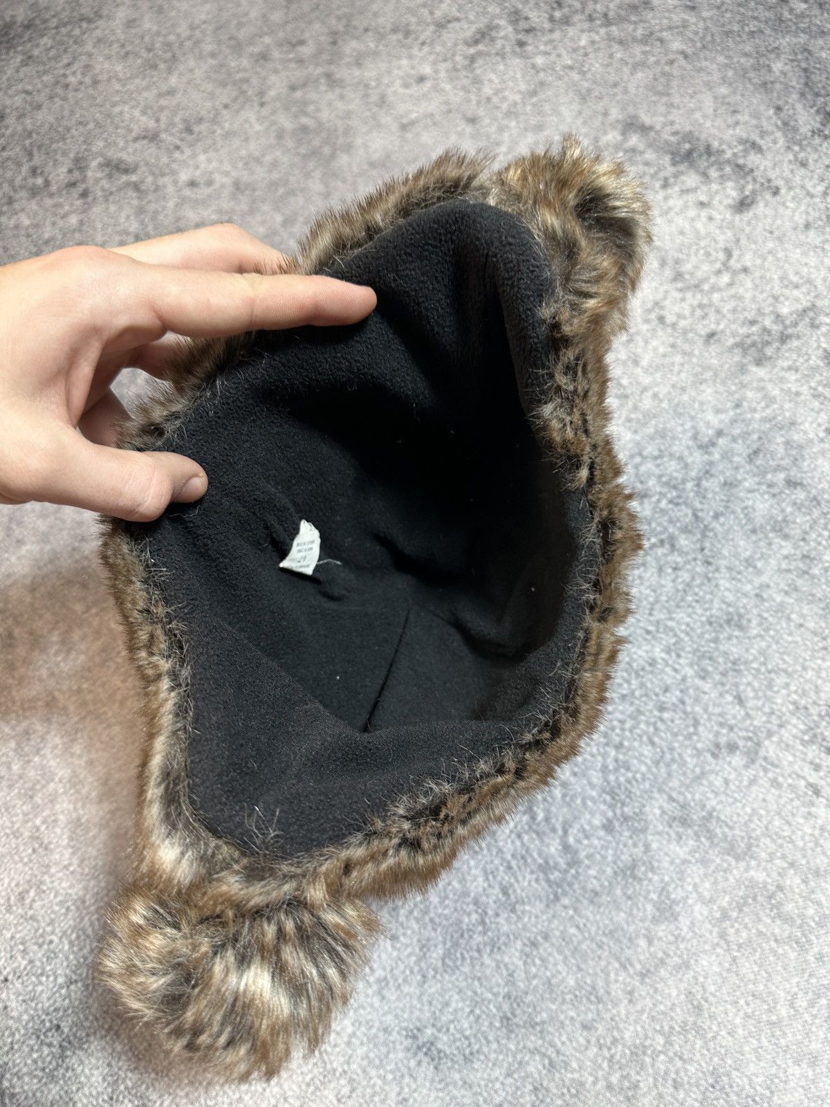 Other Y2K Ushanka Ear Fur Hat Avant Garde USA VTg Style Streetwear Size ONE SIZE - 4 Thumbnail
