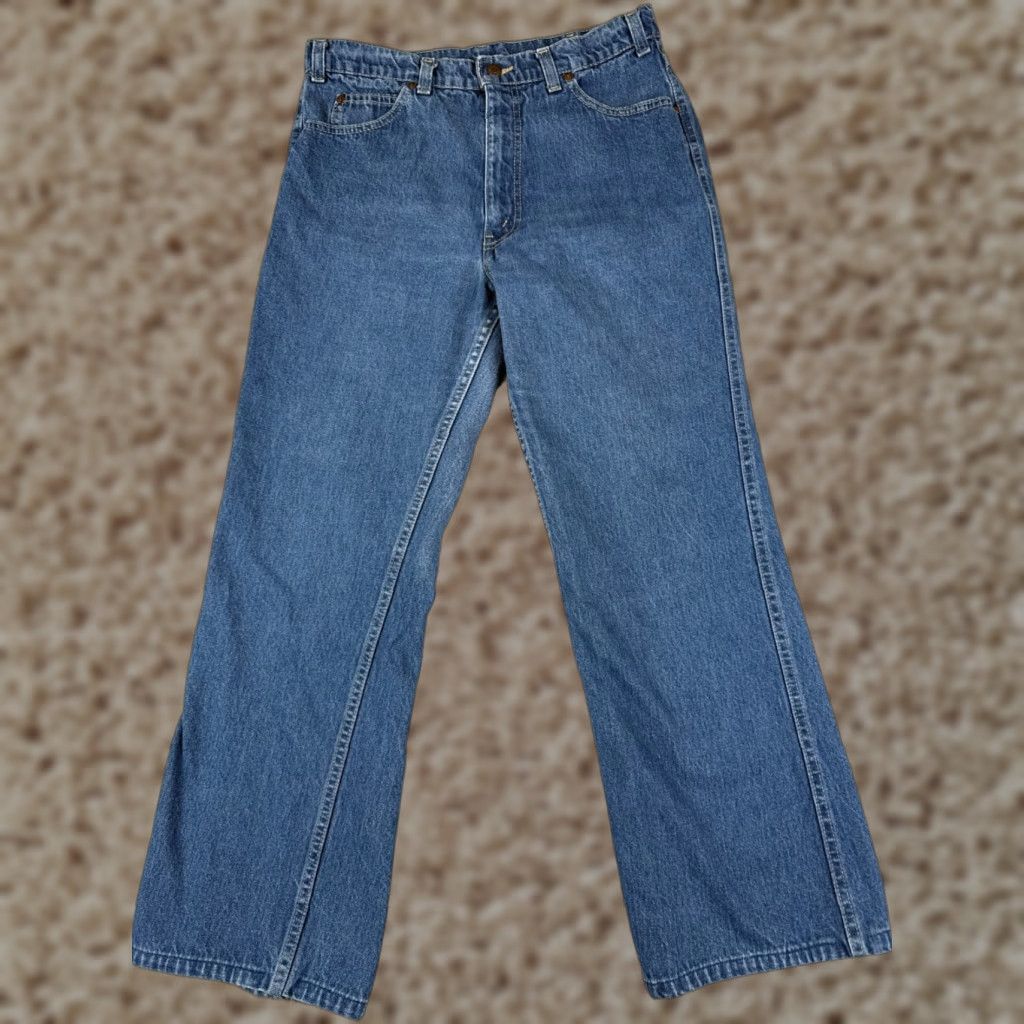 Levi's Levi's Women Jeans Bootcut Relaxed Fit High Rise 30 Blue Denim Cotton Casual 2010s Size 30" / US 8 / IT 44 - 1 Thumbnail