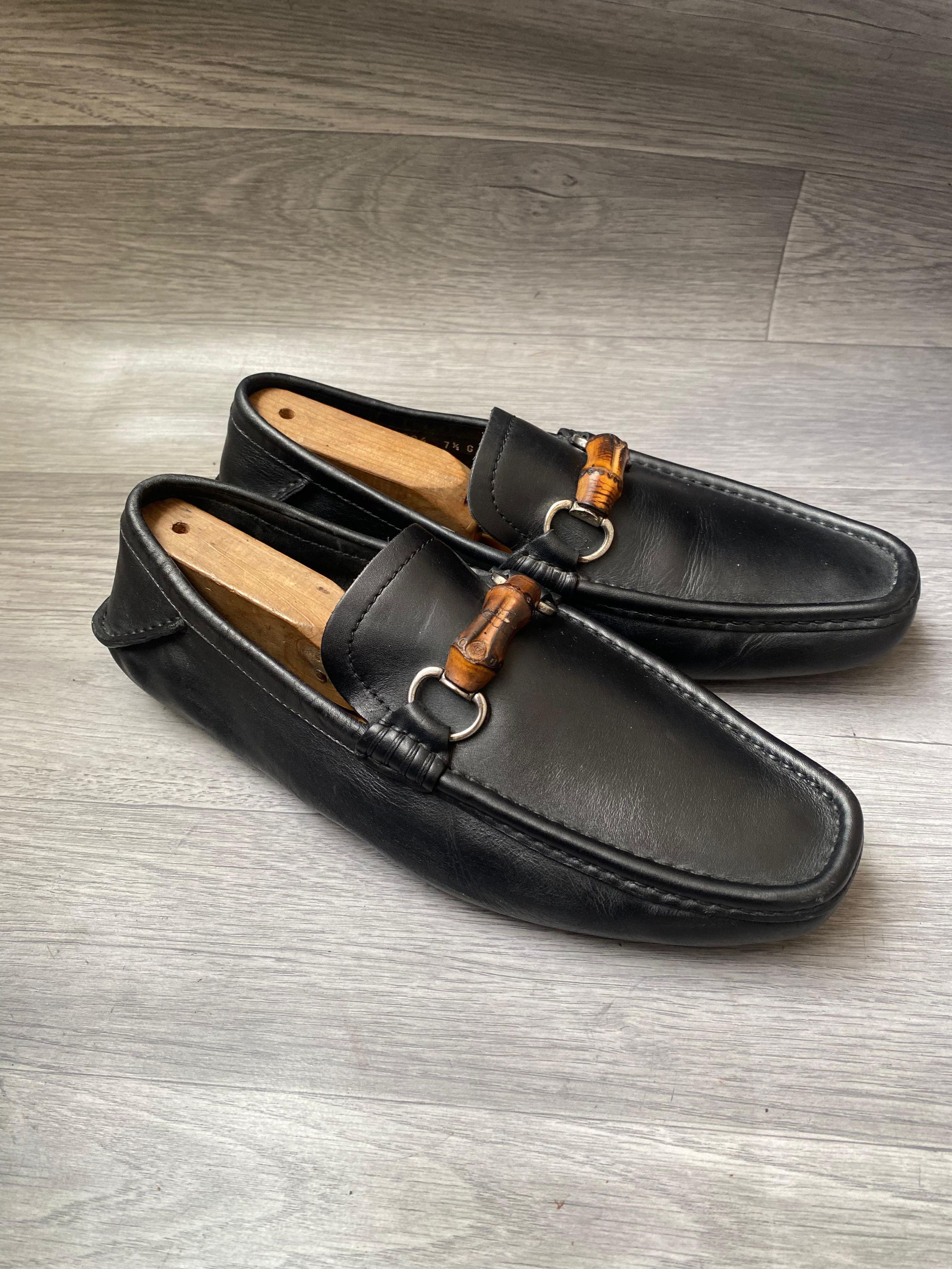 Gucci Gucci Bamboo Horsebit Black Leather Loafers UK 7.5 US 8.5 Size US 8.5 / EU 41-42 - 4 Thumbnail