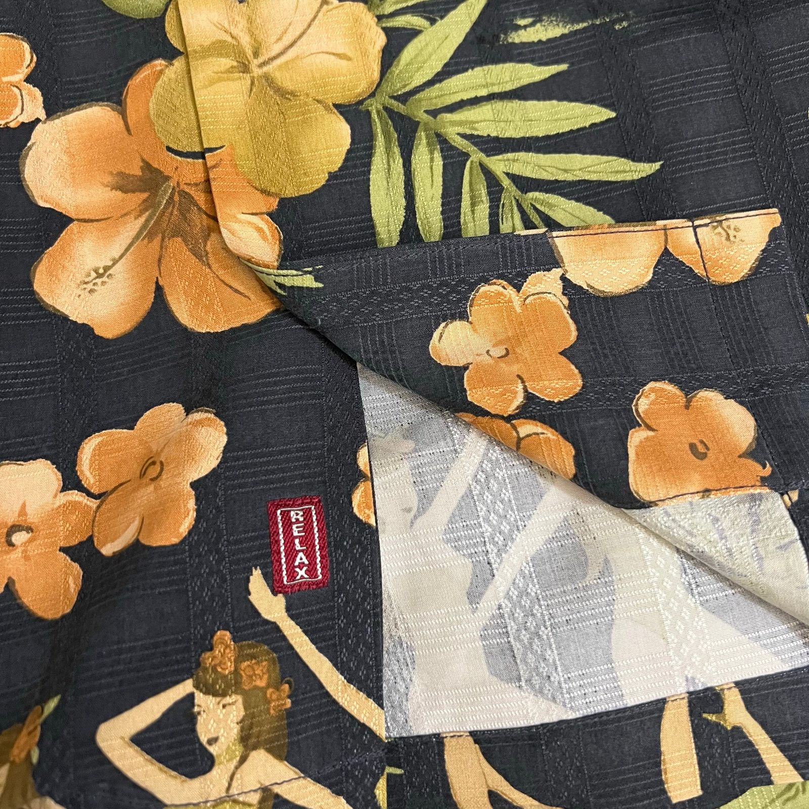 Tommy Bahama Tommy Bahama 100% Silk Hawaiian Shirt XL Black Hula Girl Size US XL / EU 56 / 4 - 8 Thumbnail
