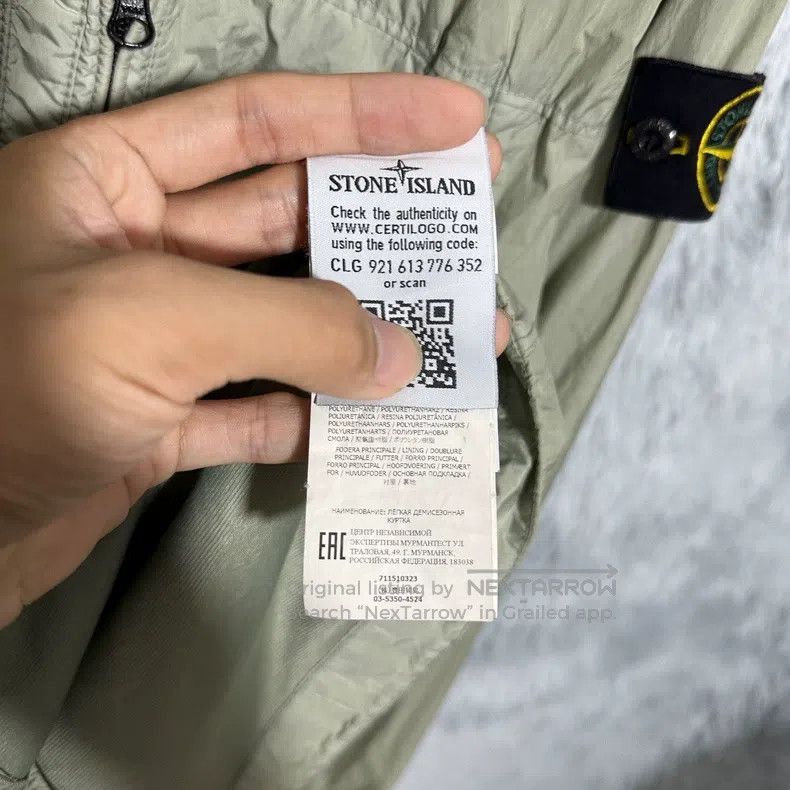 Stone Island Stone Island Three Zip Resin Nylon Jacket, Light Green, M Size US M / EU 48-50 / 2 - 6 Thumbnail
