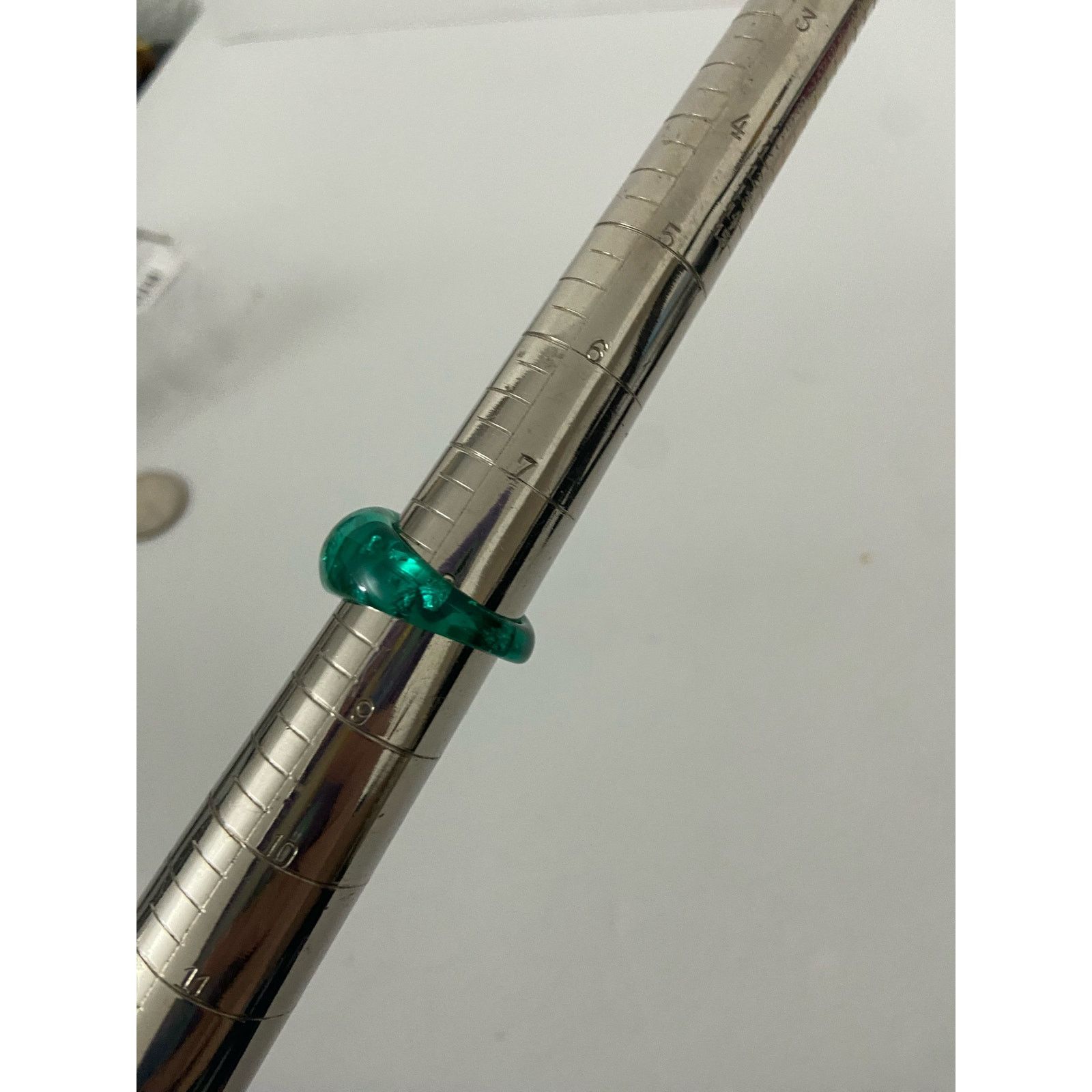 Other Green resin band ring size 8 Size ONE SIZE - 3 Thumbnail