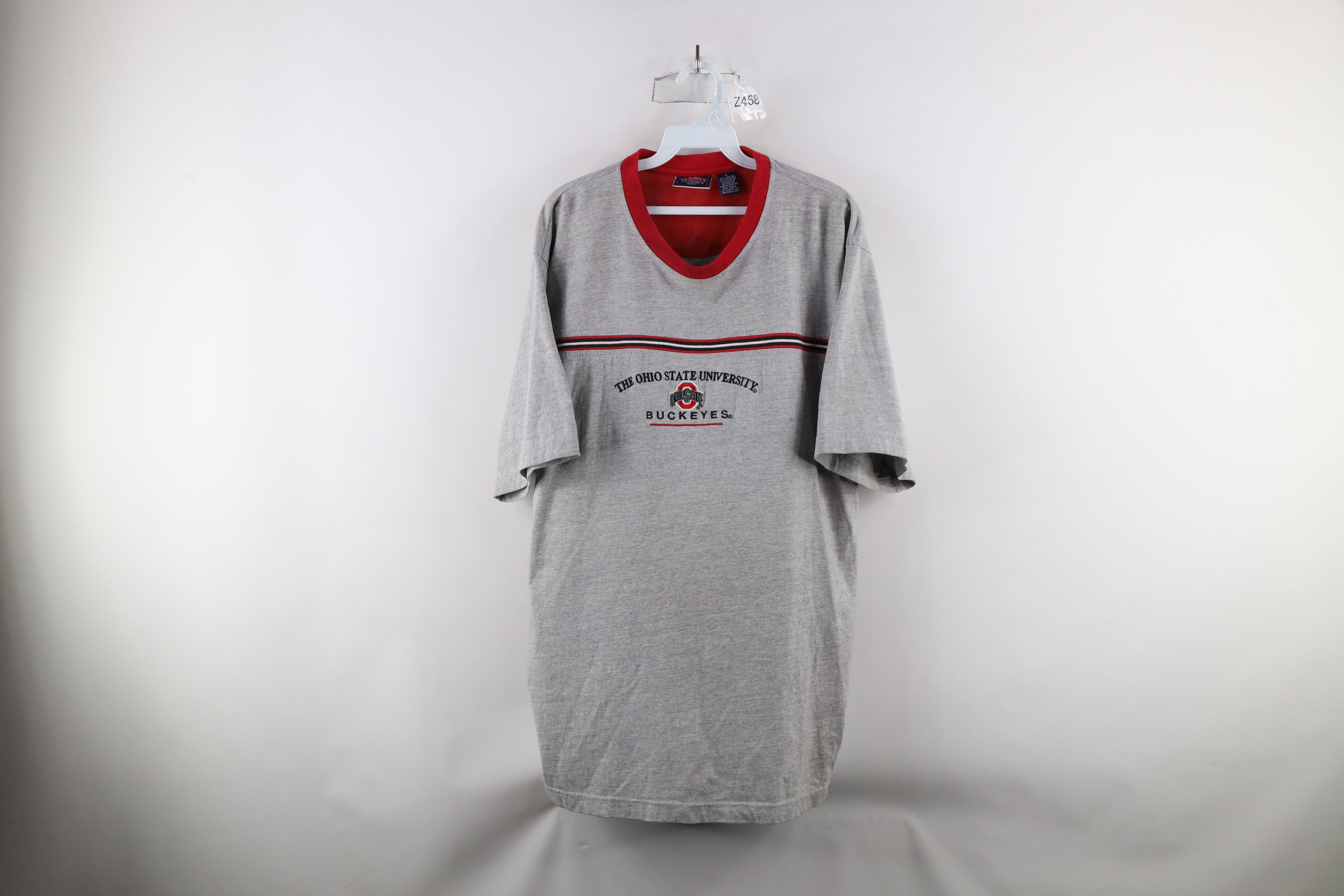Vintage Vintage 90s Out Ohio State University T-Shirt Heather Gray Size US L / EU 52-54 / 3 - 1 Thumbnail