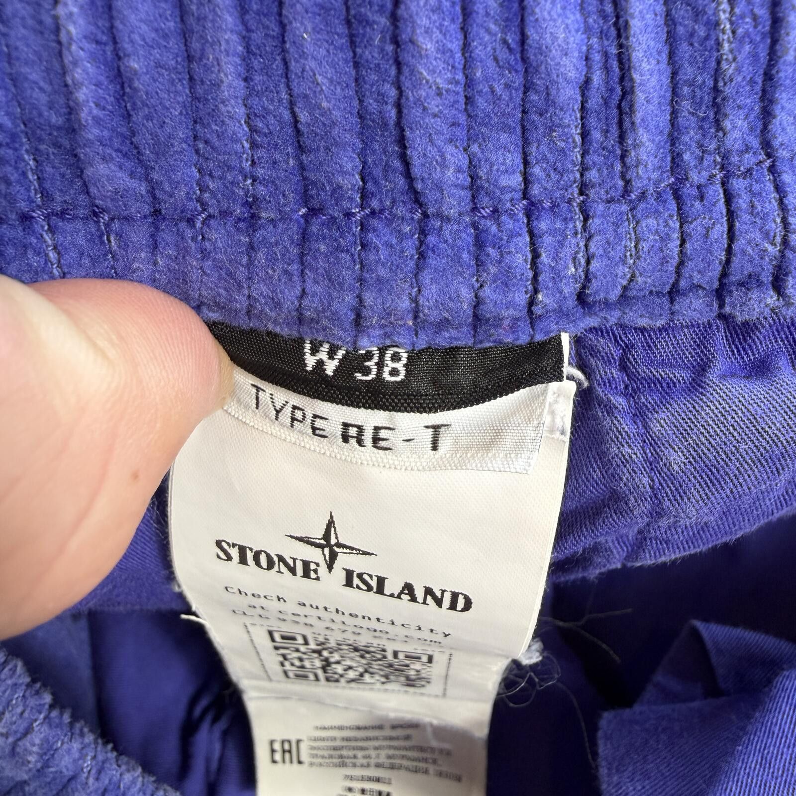 Stone Island Stone Island Blue Corduroy Cargo Pants 38 Drawstring Wide Size US 38 / EU 54 - 6 Thumbnail