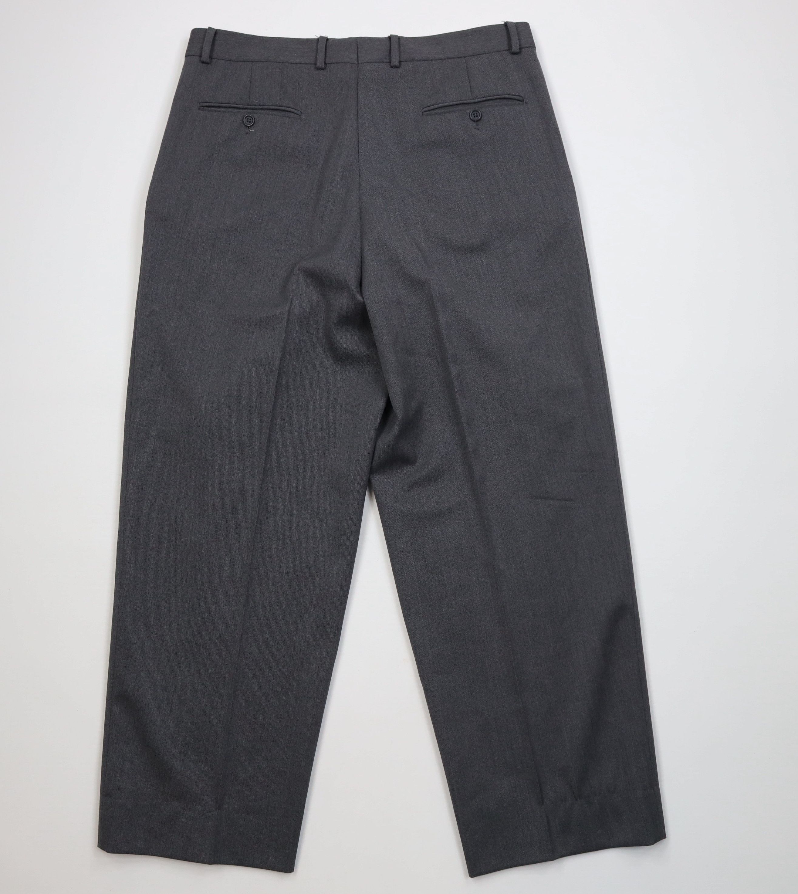 Vintage Vintage 90s Streetwear Wool Knit Wide Leg Chino Pants Gray Size US 34 / EU 50 - 12 Thumbnail
