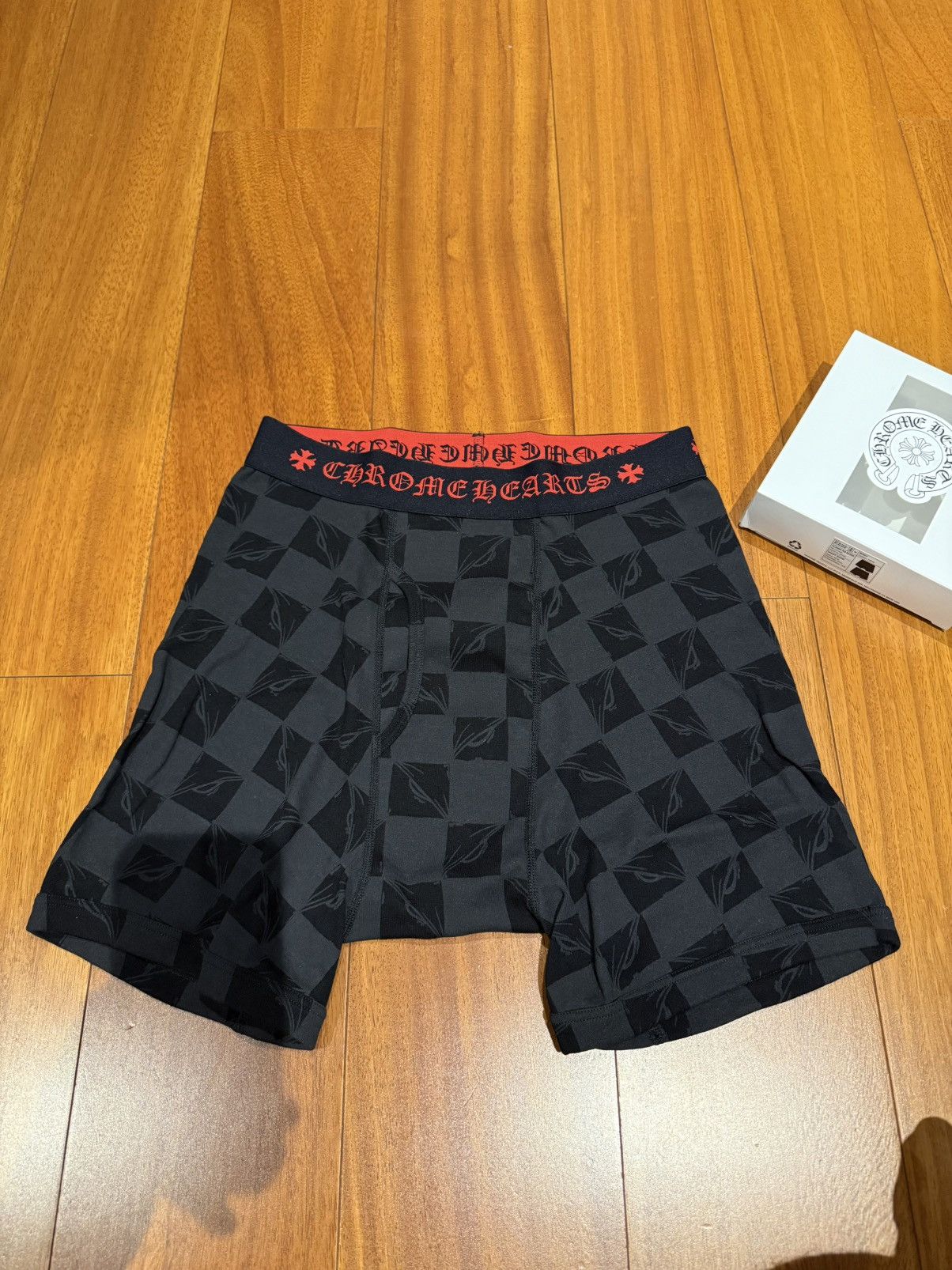 Chrome Hearts Chrome Hearts Matty Boy 99 Eyes Long Boxer Brief Black Size US 31 - 3 Thumbnail