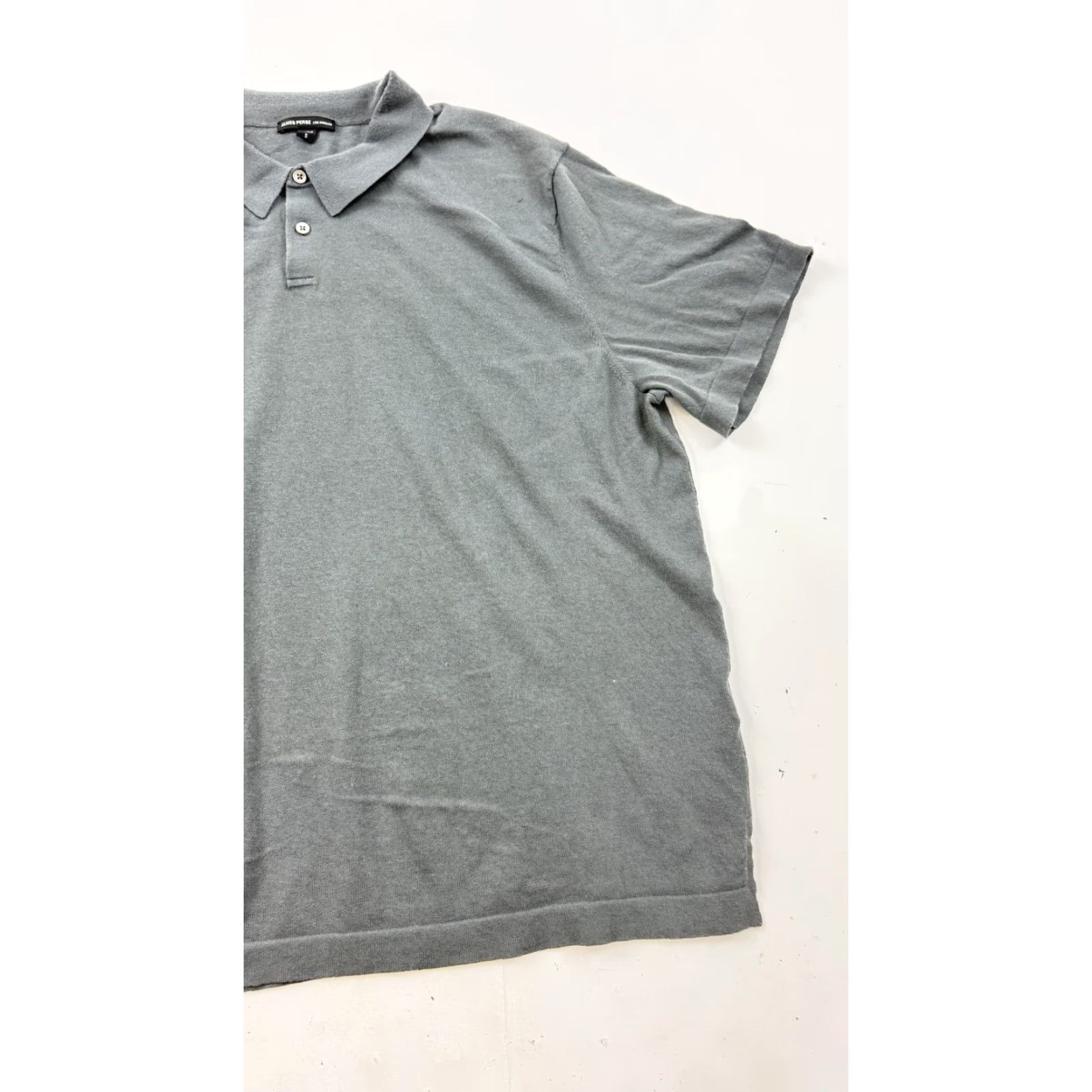 James Perse James Perse Polo Shirt Mens 2XL Gray Jersey Cotton Blend Casual Short Sleeve Shirt Mens 2XL Gray Polo Size US XXL / EU 58 / 5 - 2 Thumbnail