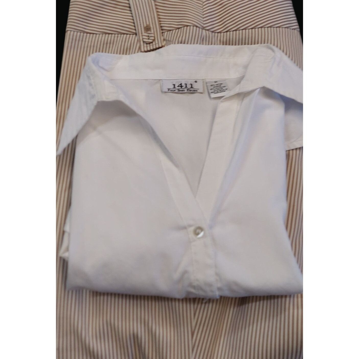 Other White Sleeveless Button-Up Blouse Plus Sz 2X & Apostlrophe P Size XXL / US 16-18 / IT 52-54 - 2 Thumbnail