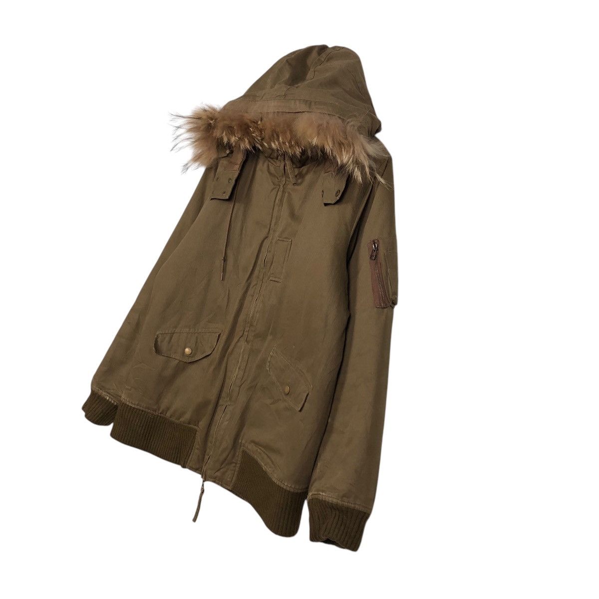 Boycott × Japanese Brand 📌Vintage Chore Bomber Jacket Boycott Mink Fur Hoodie Size US M / EU 48-50 / 2 - 3 Thumbnail