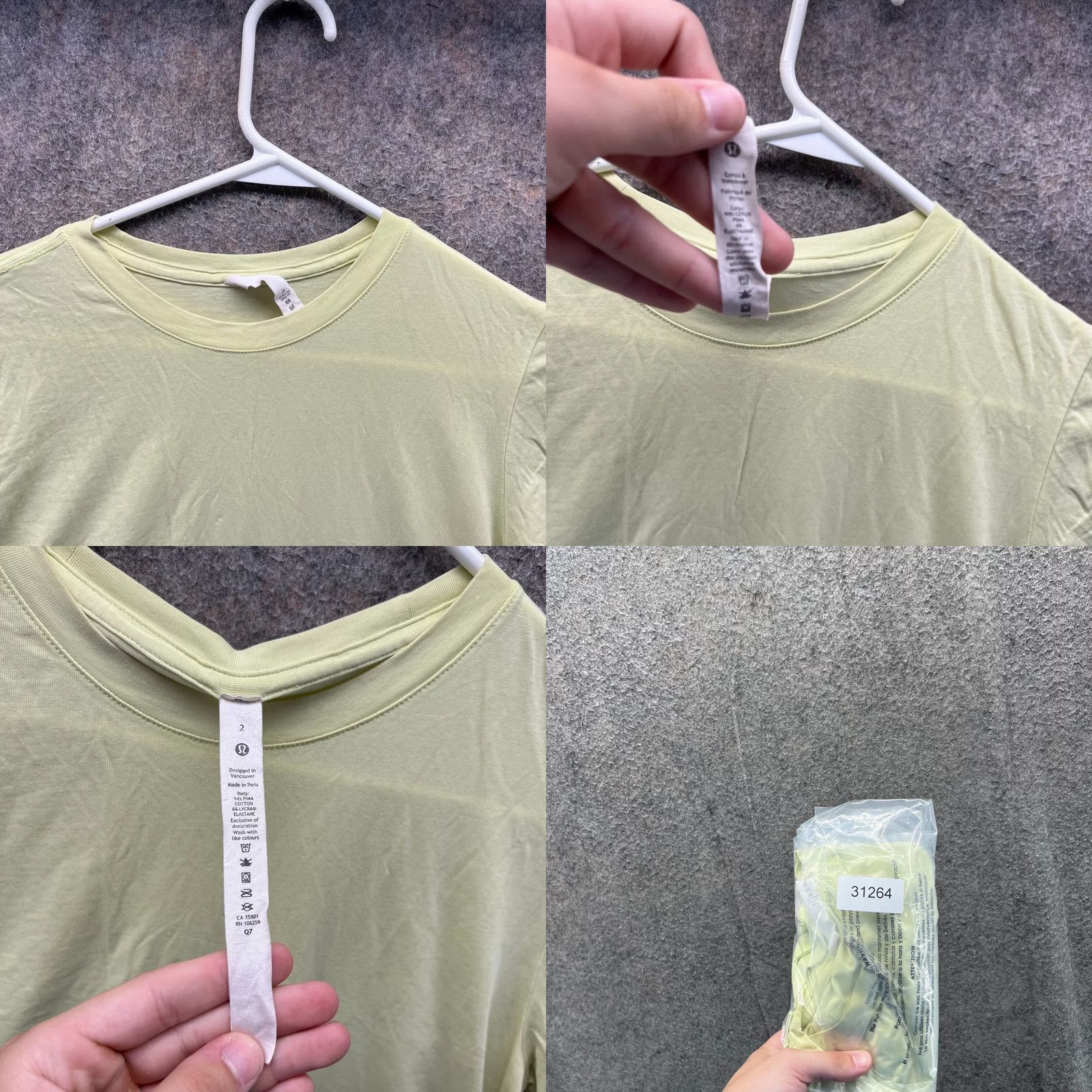 Lululemon VINTAGE Lululemon Shirt Women 2 Green Short Sleeve Crew Neck Knit Cotton T-Shirt Regular Stretch Fashion Women 90s Size XS / US 0-2 / IT 36-38 - 8 Thumbnail