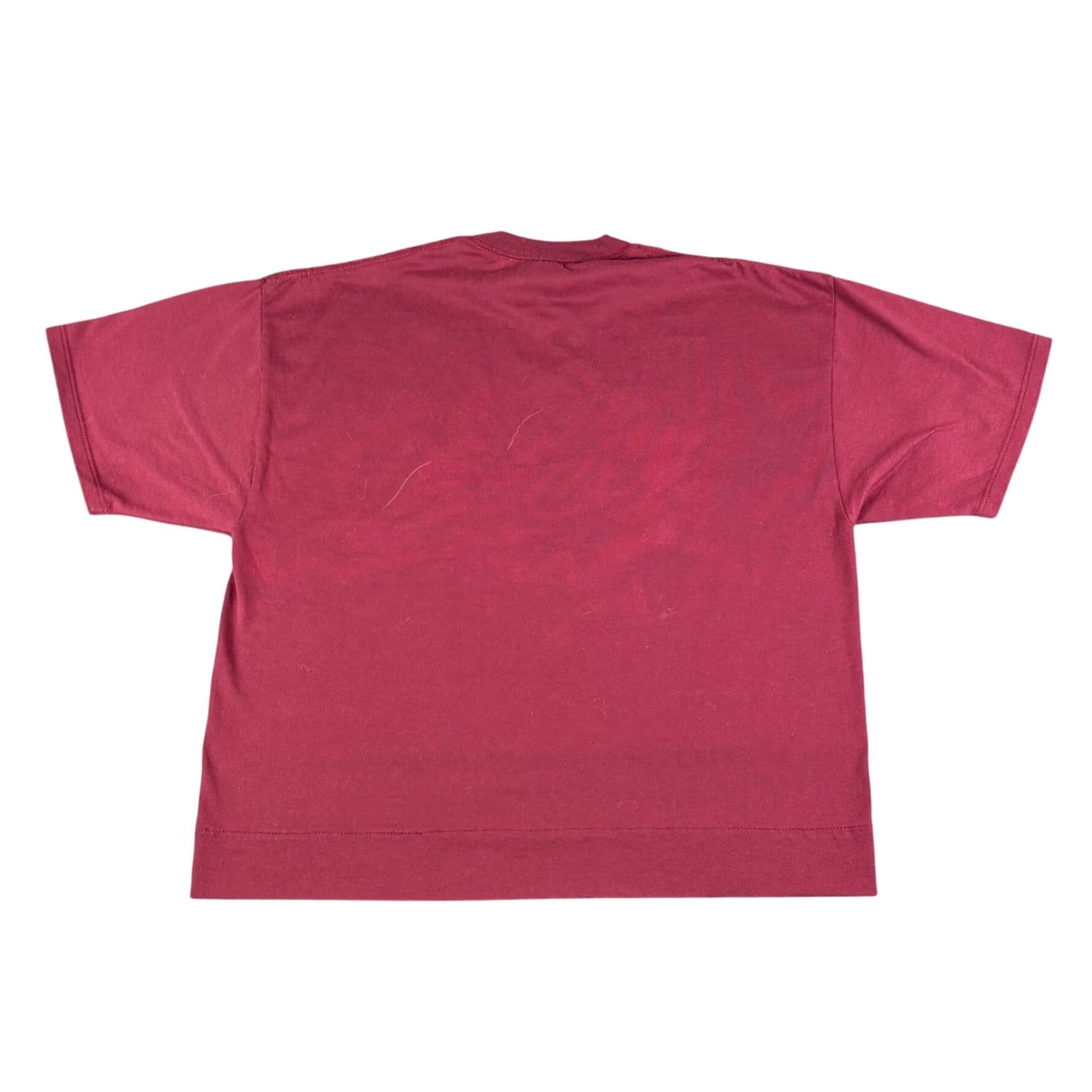 Jerzees JERZEES T Shirt Mens XL Heavyweight Burgundy Rose Graphic Print Crew Neck Size US XL / EU 56 / 4 - 2 Thumbnail