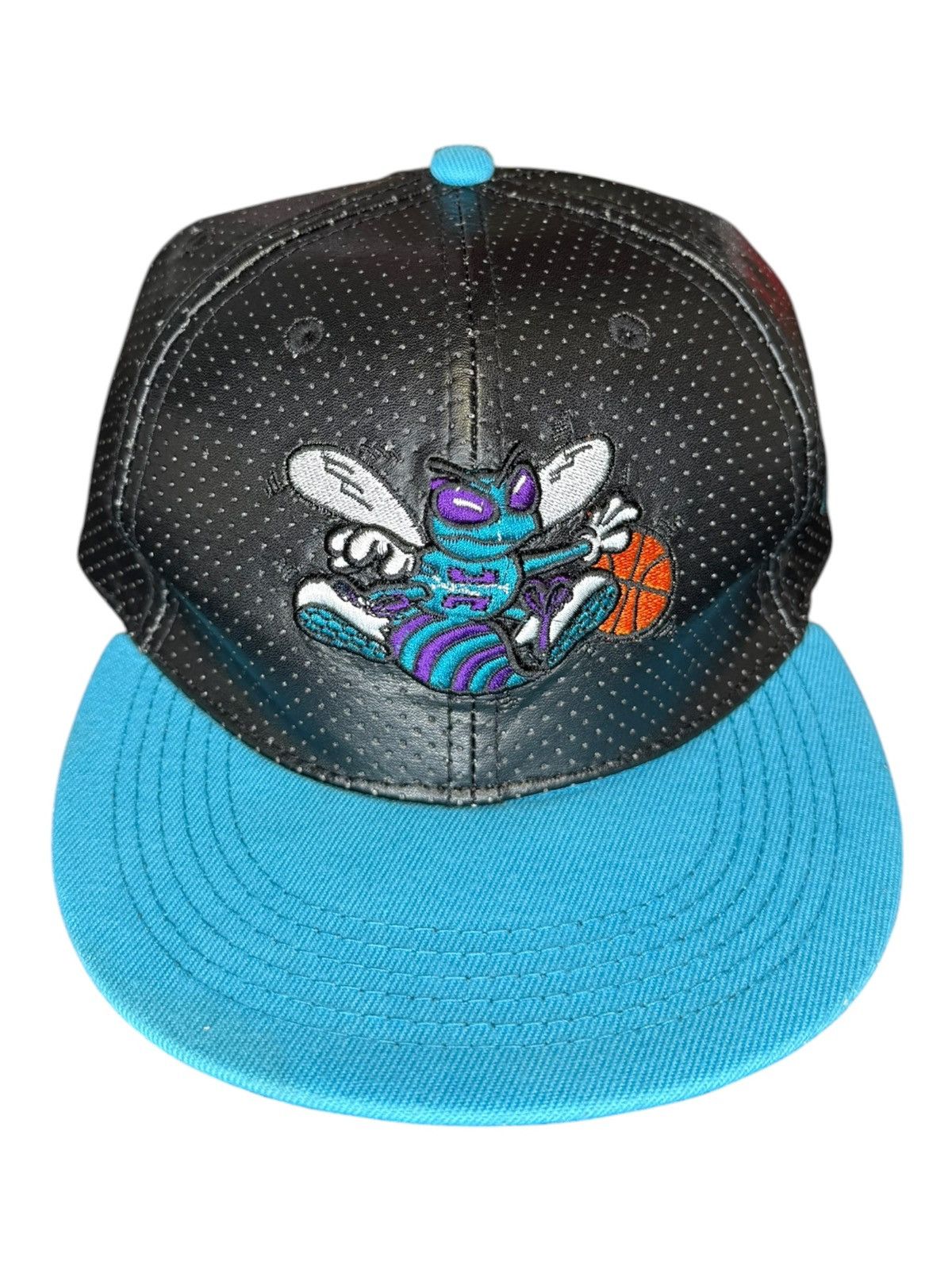 Other Charlotte Hornets Leather Snapback New Era Teal Black Hat Size ONE SIZE - 9 Thumbnail