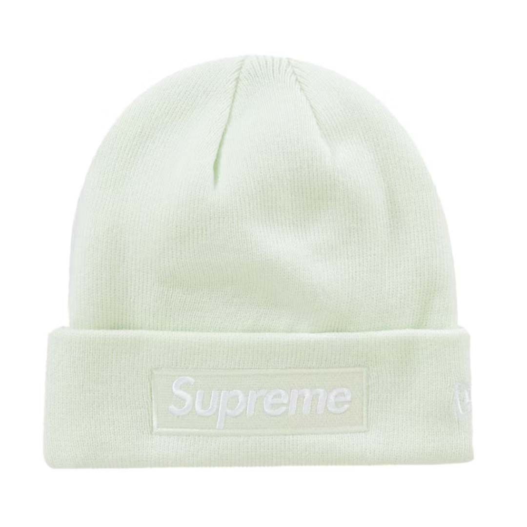 Supreme New Era Box Logo Beanie Light Green Size ONE SIZE - 1 Thumbnail