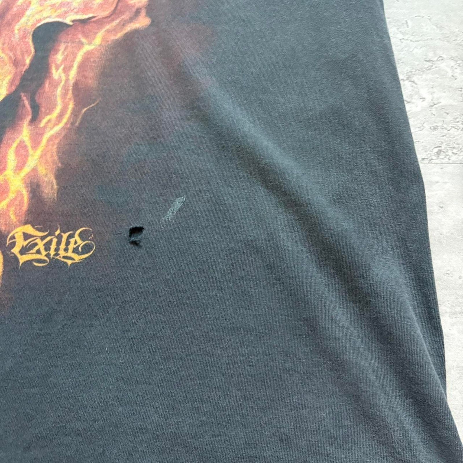 Vintage Vintage 2000s exile flaming skull Size US XL / EU 56 / 4 - 4 Thumbnail